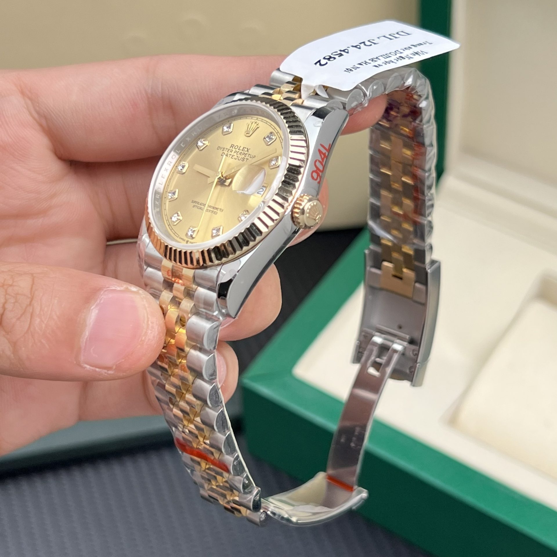 Rolex Replica 1:1 Watch DateJust Gold Wrapped Jubilee Strap GM Factory 36mm - Elite Watch Atelier