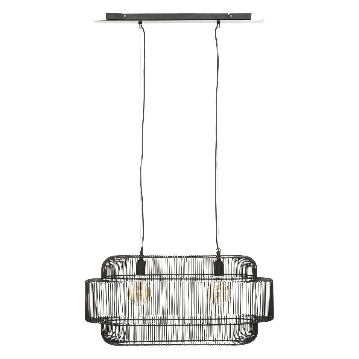 Suspension lamp "Stora" Black metal, D.72,5 cm