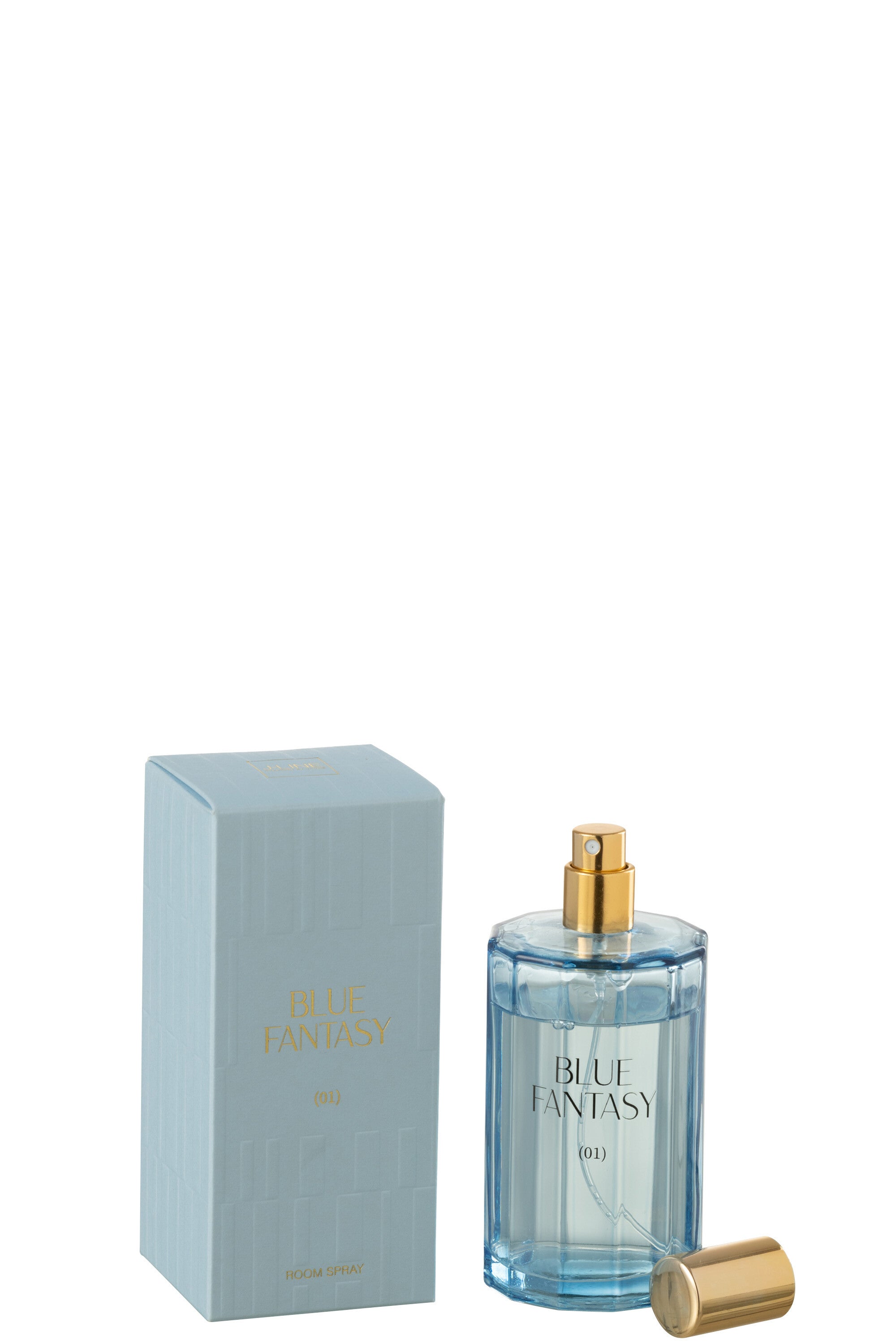 J-Line huisparfum Blue Fantasy - glas - blauw