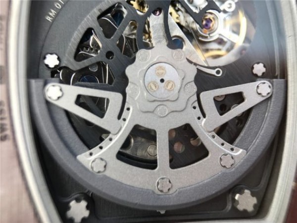Replica Richard Mille RM011 Felipe Massa RG Chrono Brown Skeleton Dial Orange Rubber Strap A7750 - Top club