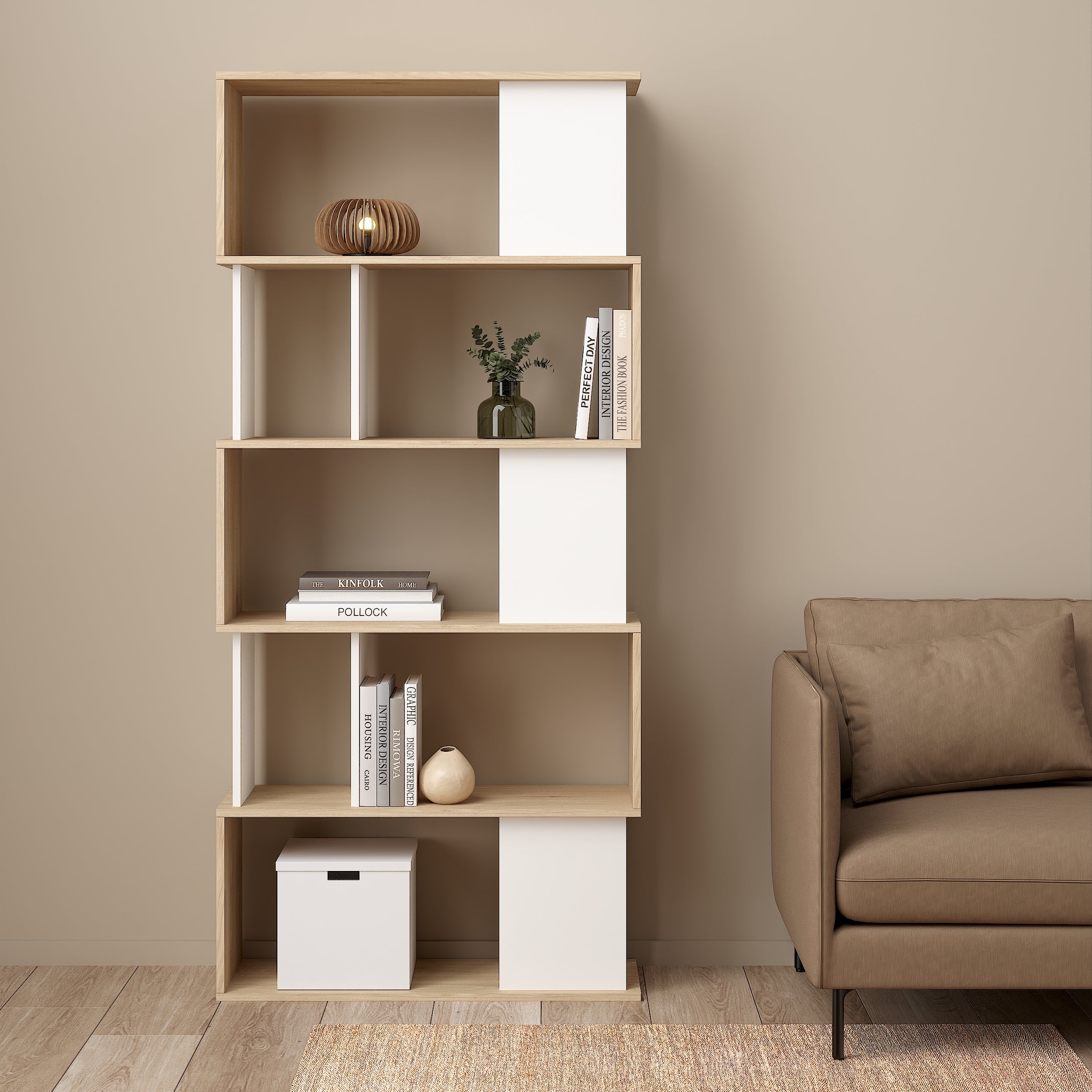 Blokker basic Puzzle Boekenkast - Wit