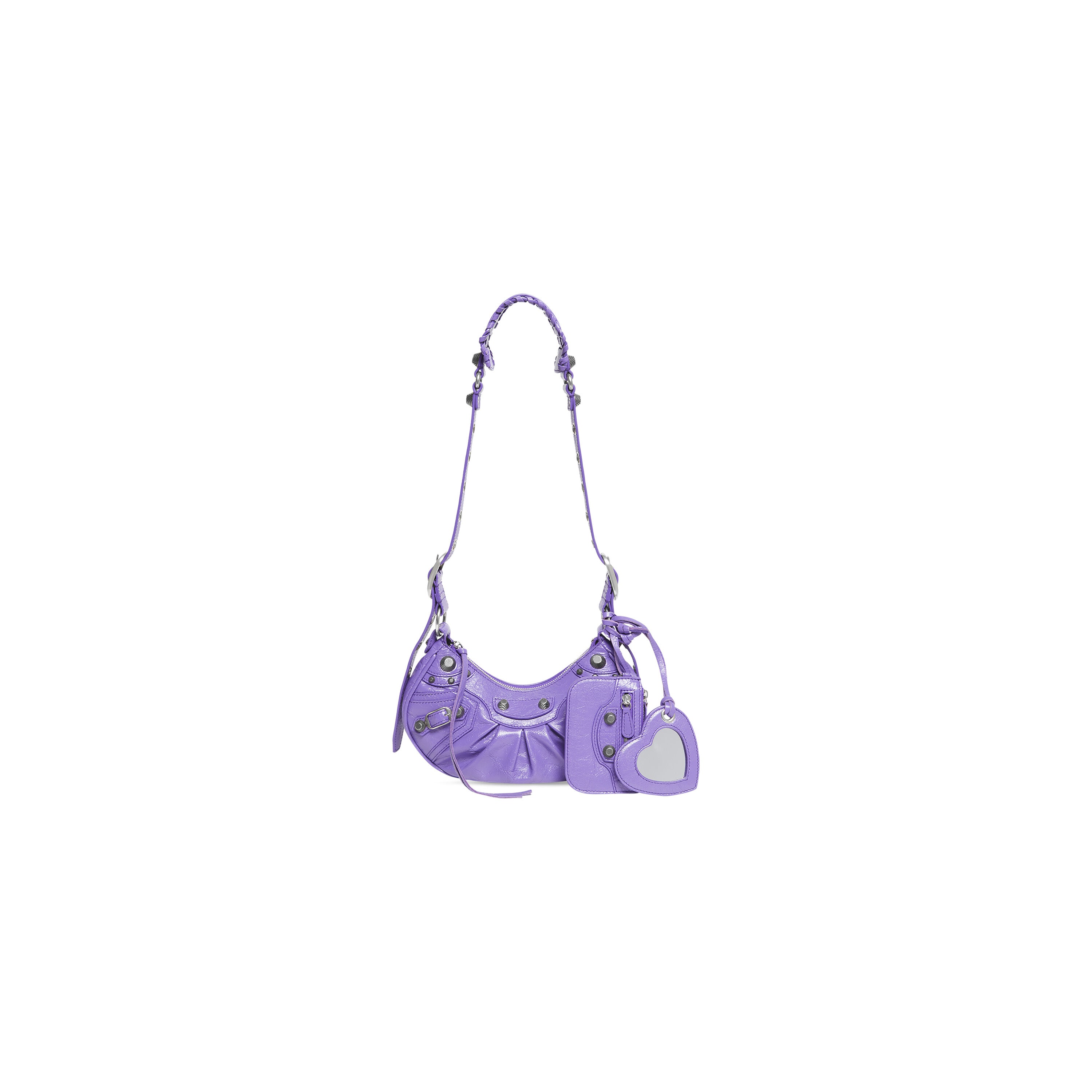 WOMEN'S LE CAGOLE XS SHOULDER BAG IN PURPLE - Replicaclubs