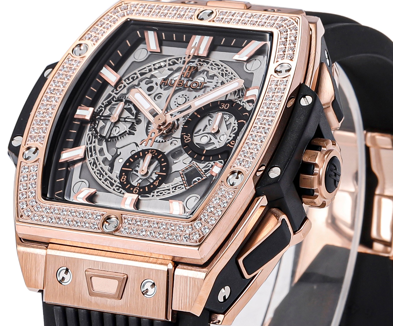 Hublot Spirit of Big Bang Textured Rubber Strap(1:1 replica) - Top club