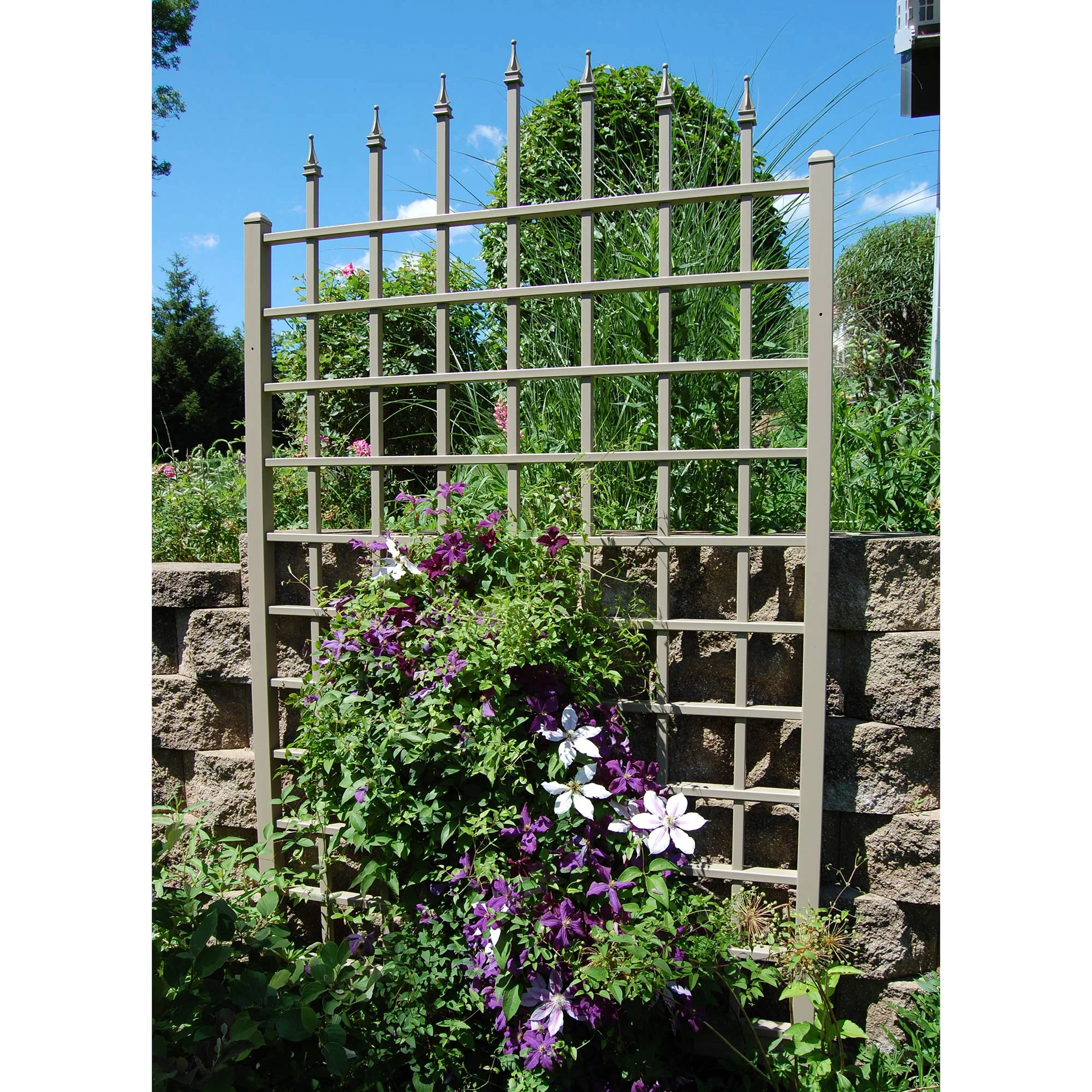 Dura-Trel Winchester 57 by 95 Inch Outdoor Garden Patio Trellis, Mocha - Image 8