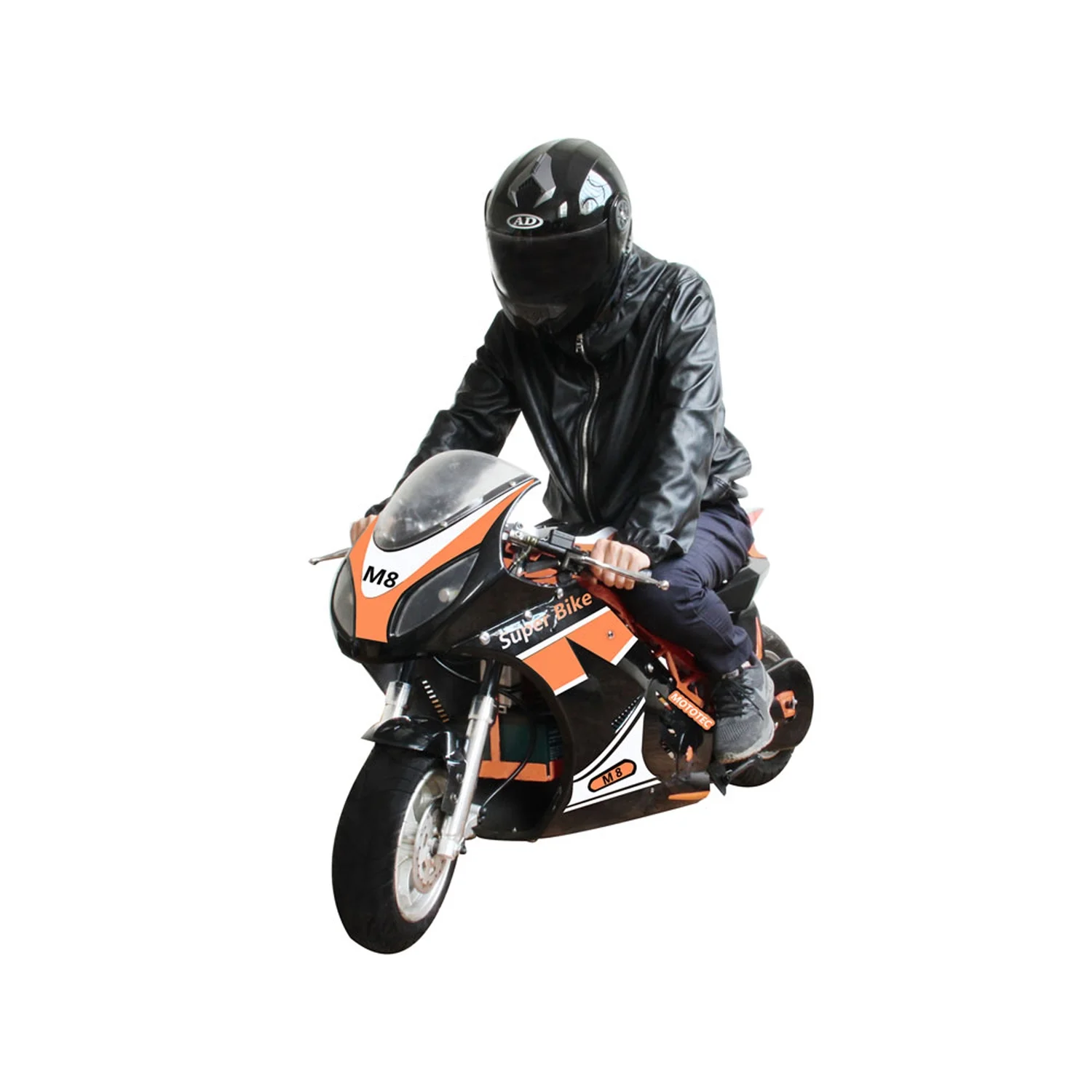 MotoTec Kids Large 48 V Pocket Superbike Powered Ride-On - Image 2