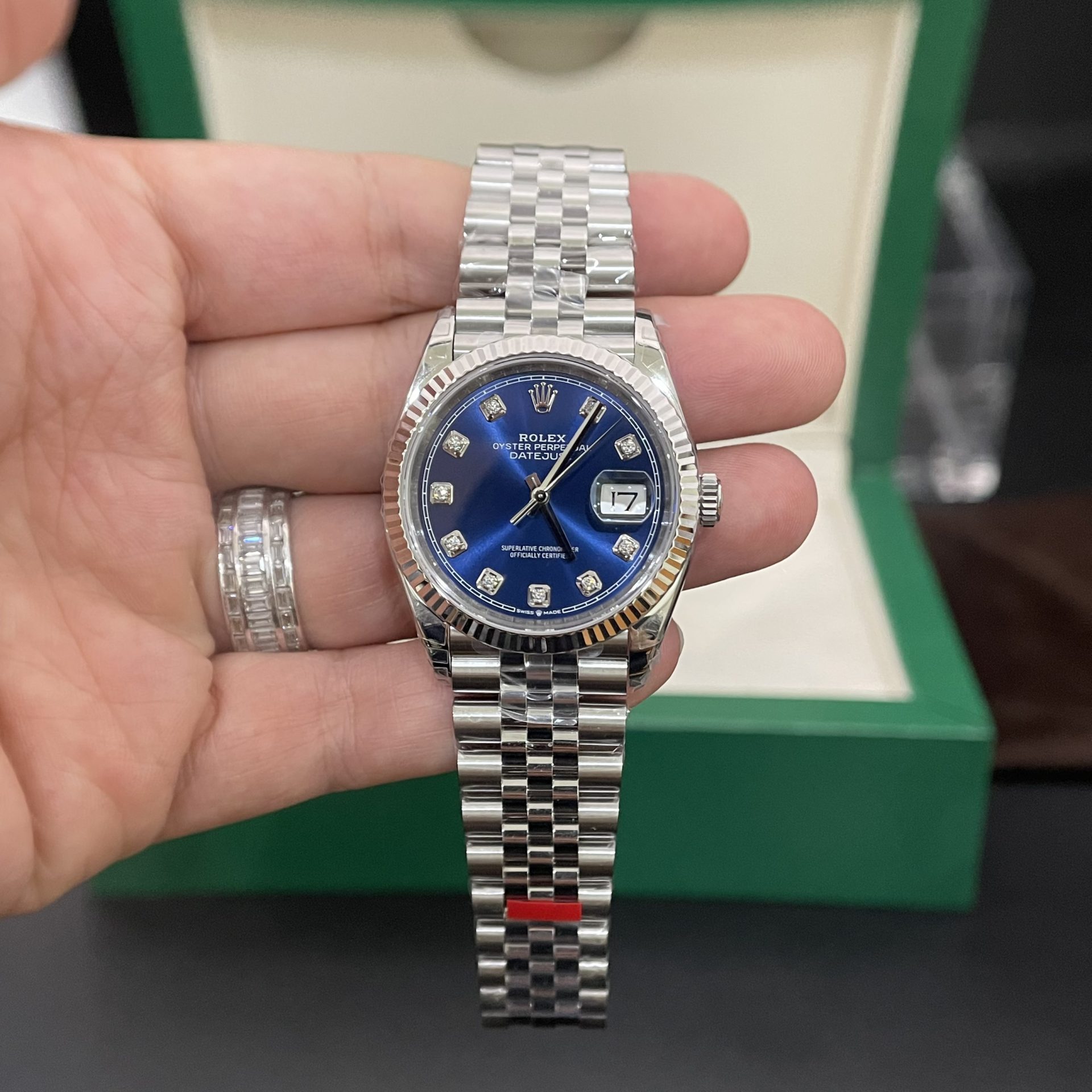 Rolex Best Replica Watch DateJust 126234 Blue Dial VS Factory 36mm - Elite Watch Atelier