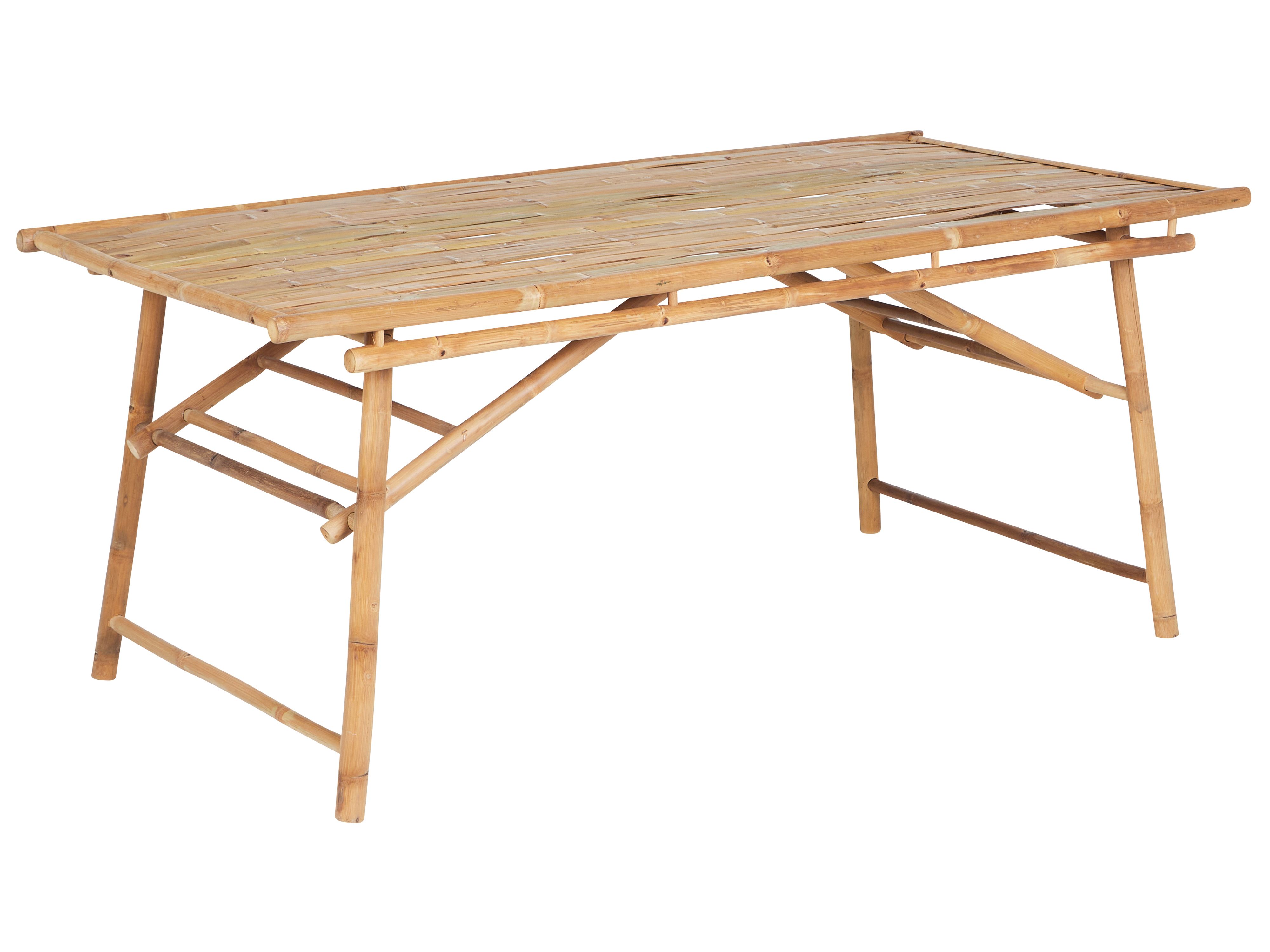 Garden Dining Table TINDARI 180 cm 90 cm Bamboo Light Brown