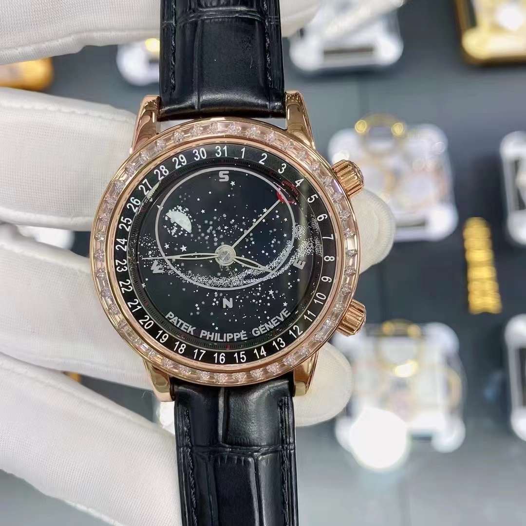Patek Philippe Sky Moon Celestial 6104R Replica Watch Black Dial 40mm - Top club