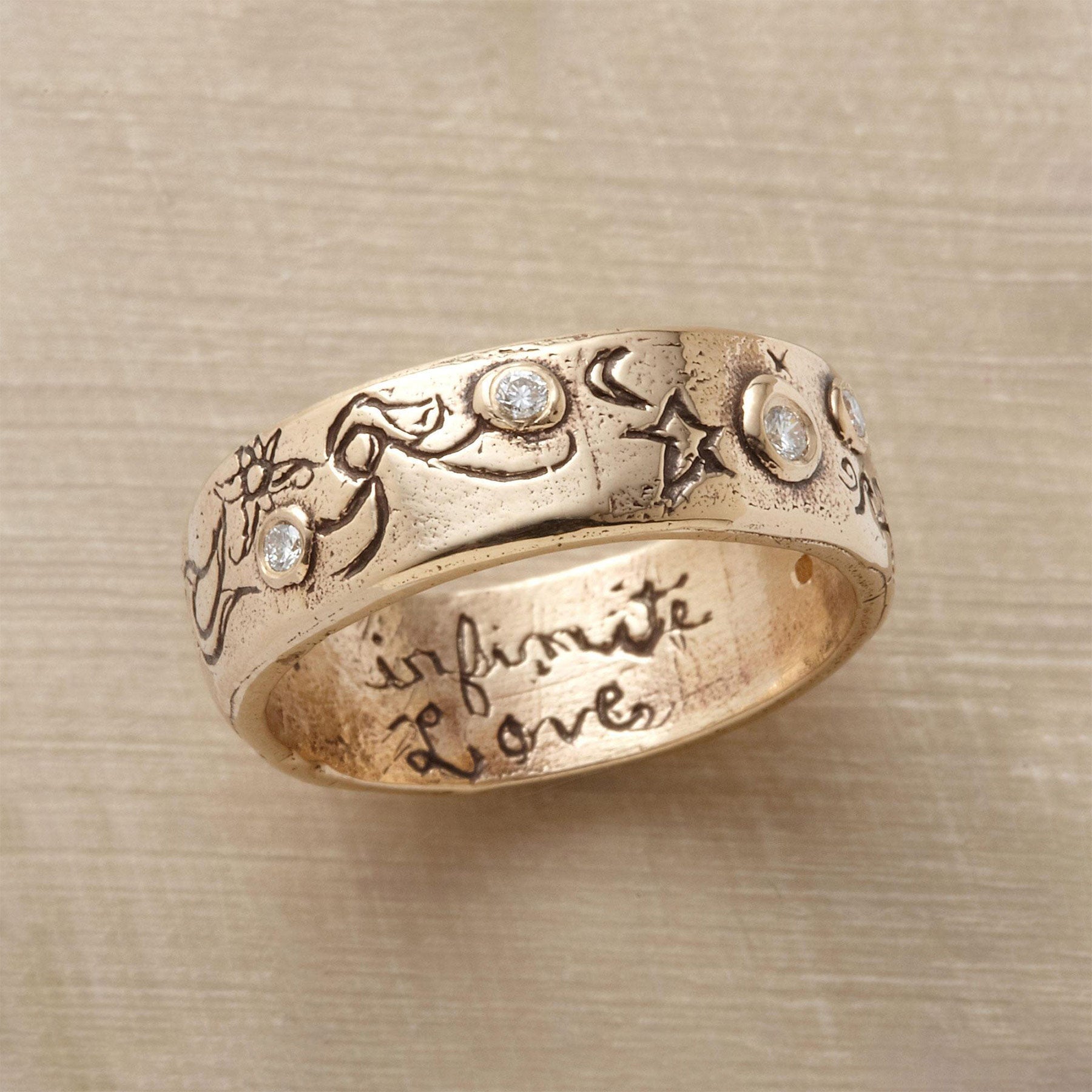 Yellow Gold Infinite Love Ring - Sundance Clothing