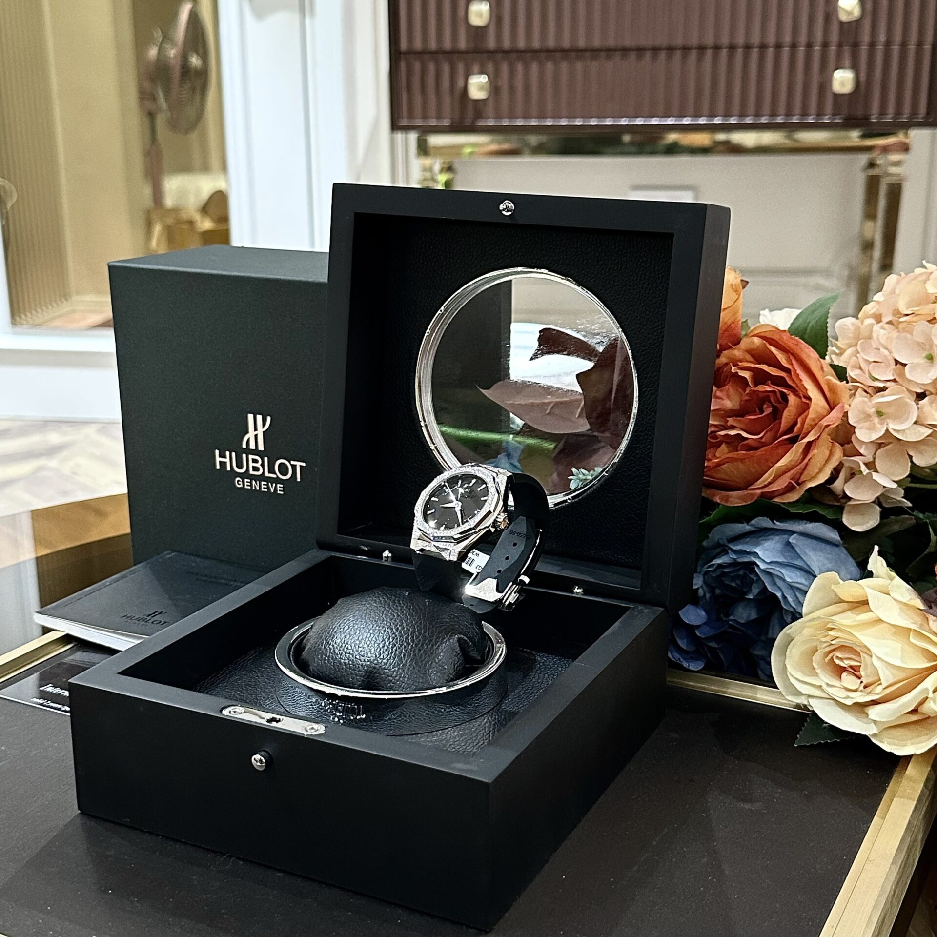 Hublot Orlinski Black With Moissanite Diamond Replica 1:1 Watch 40mm - Top club