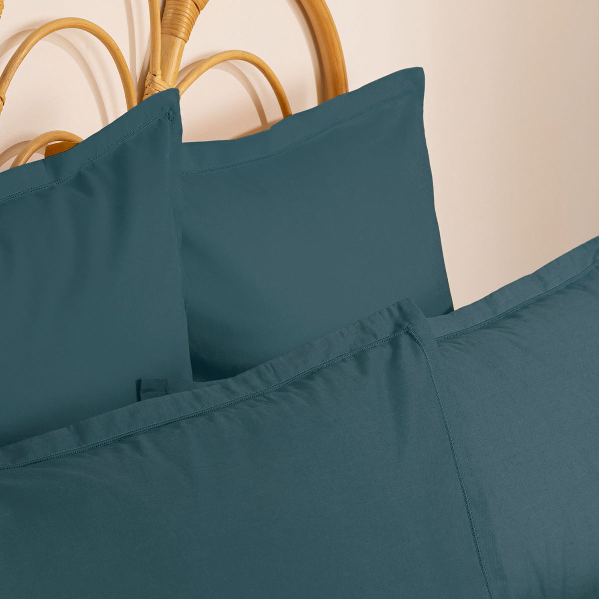 Pillowcase, cotton Storm blue, 63x63 cm