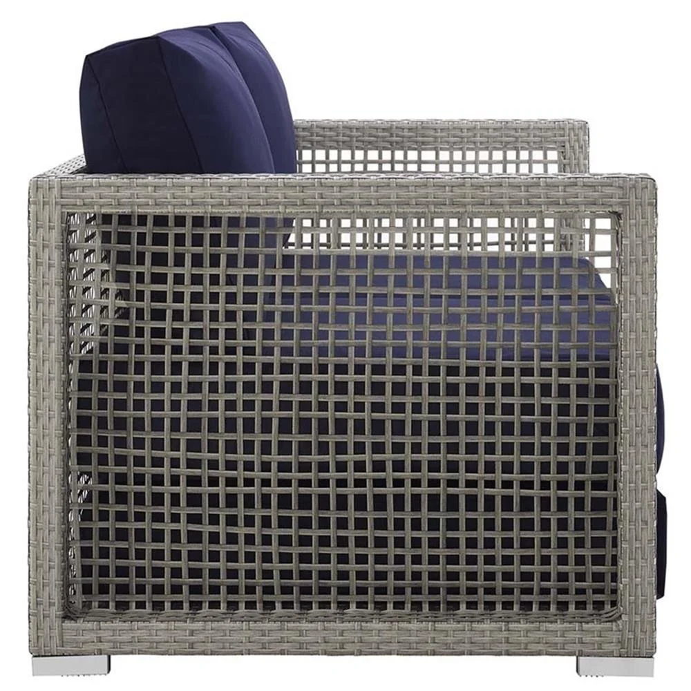 Afuera Living Wicker Patio Loveseat, Gray - 52in W x 32in D - Image 12 Afuera Living Wicker Patio Loveseat, Gray - 52in W x 32in D - Image 12