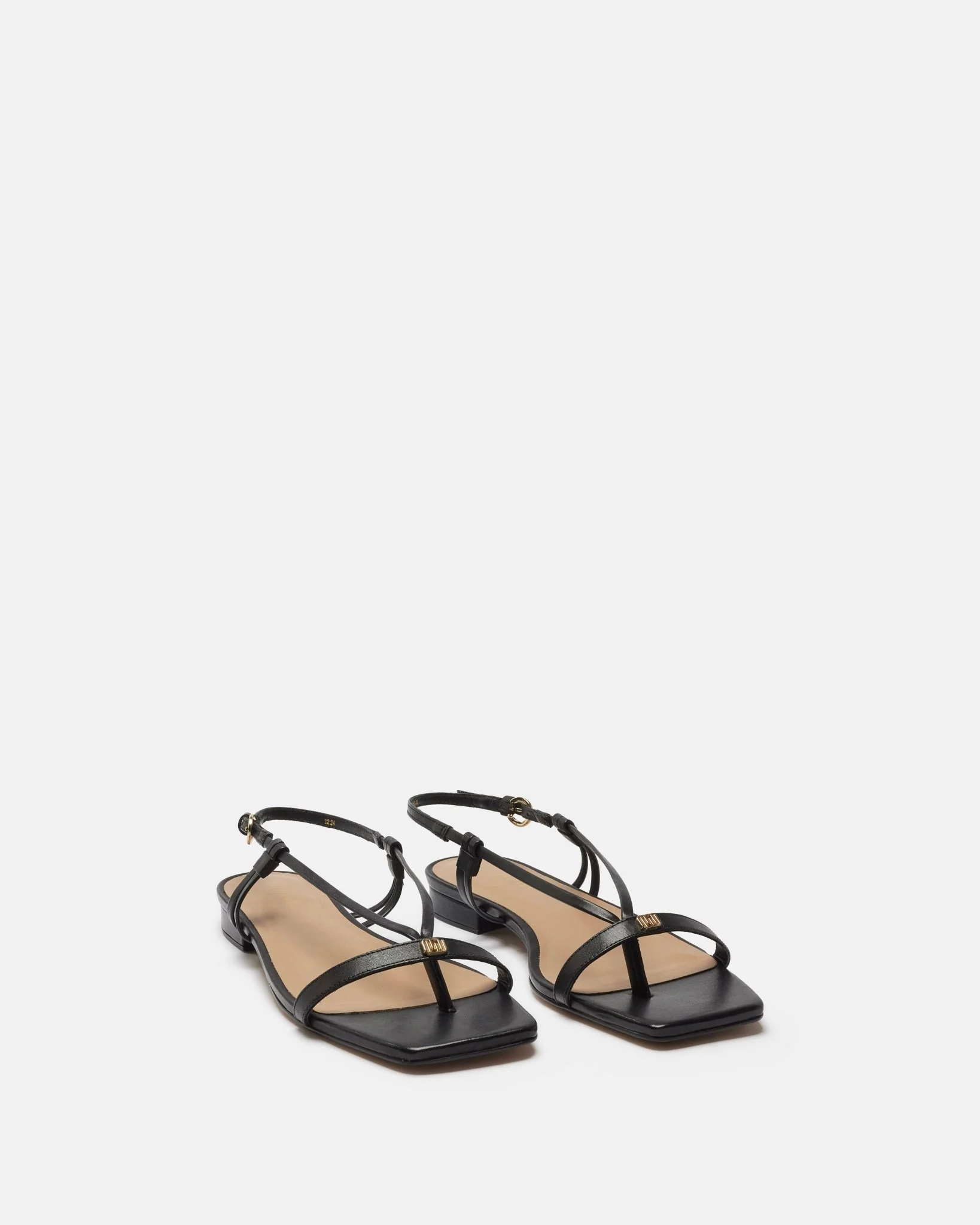 SANDALES KLORA - En cuir noir
