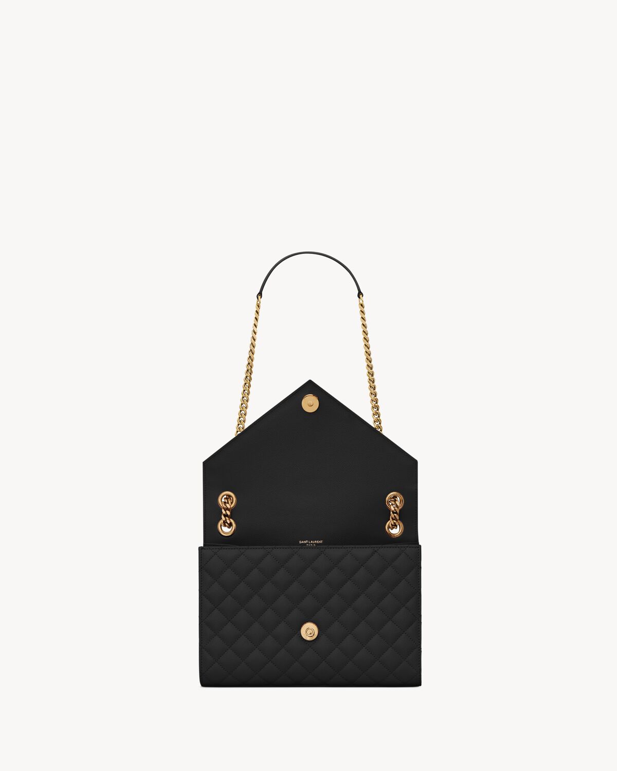 Replicate Ysl Envelope Medium in Quilted Grain De Poudre Embossed Leather(1:1 replica)1:1High-quality replica