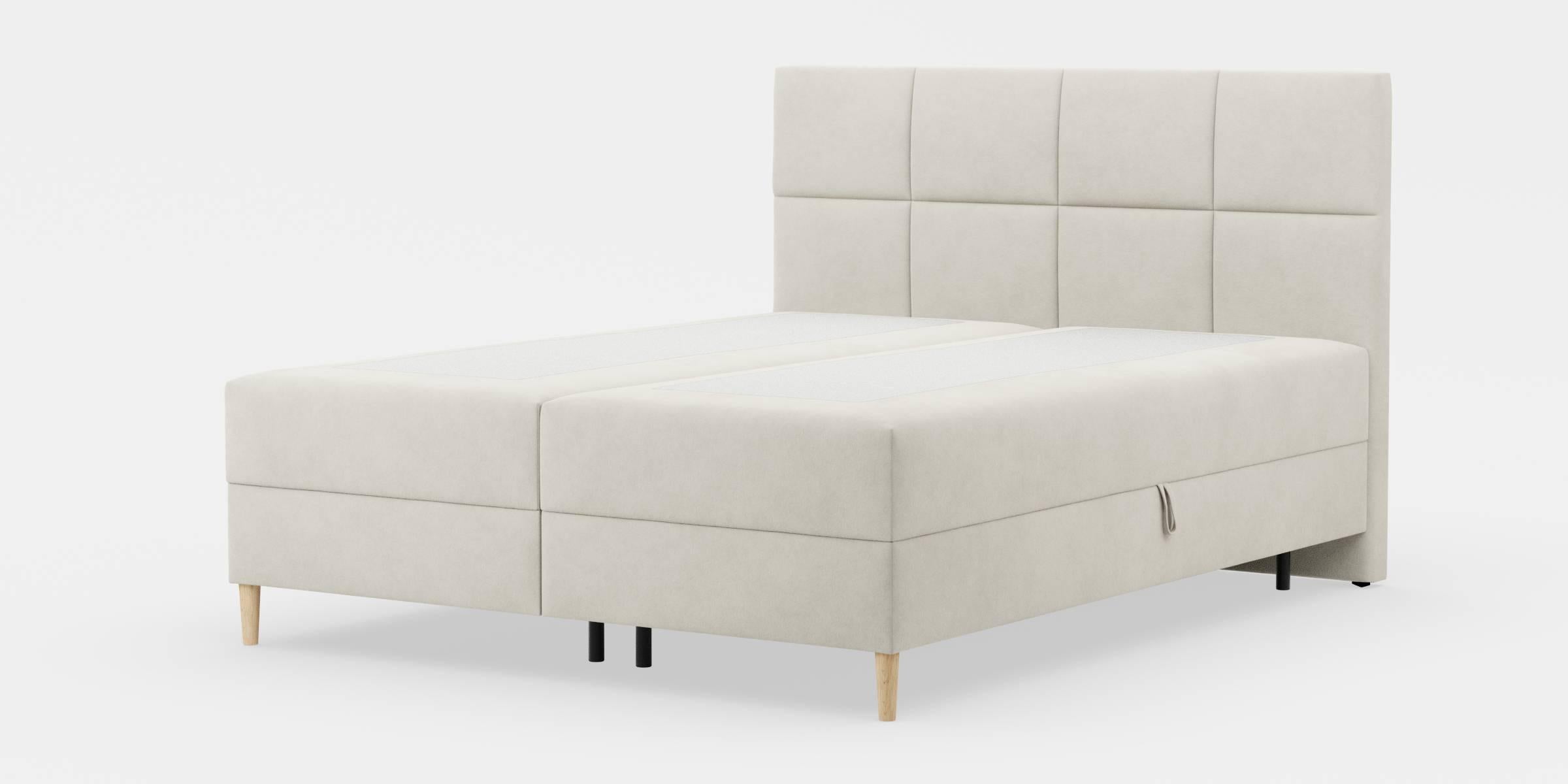 Blokker Novae Boxspring met Opbergruimte 180 x 200 cm - Crème / Nature