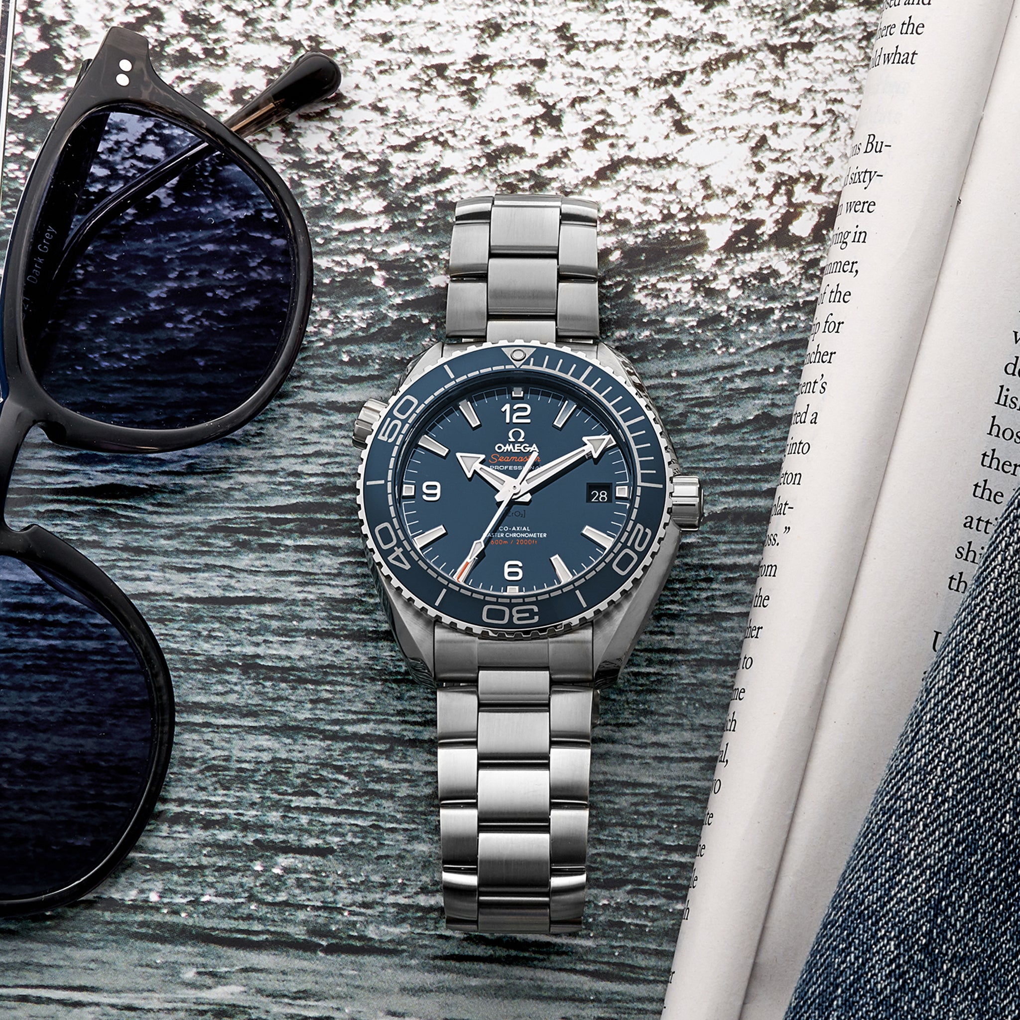 Seamaster Planet Ocean 600M Co-Axial Master Chronometer 43.5mm Blue Dial On Bracelet(1:1 replica) - Top club