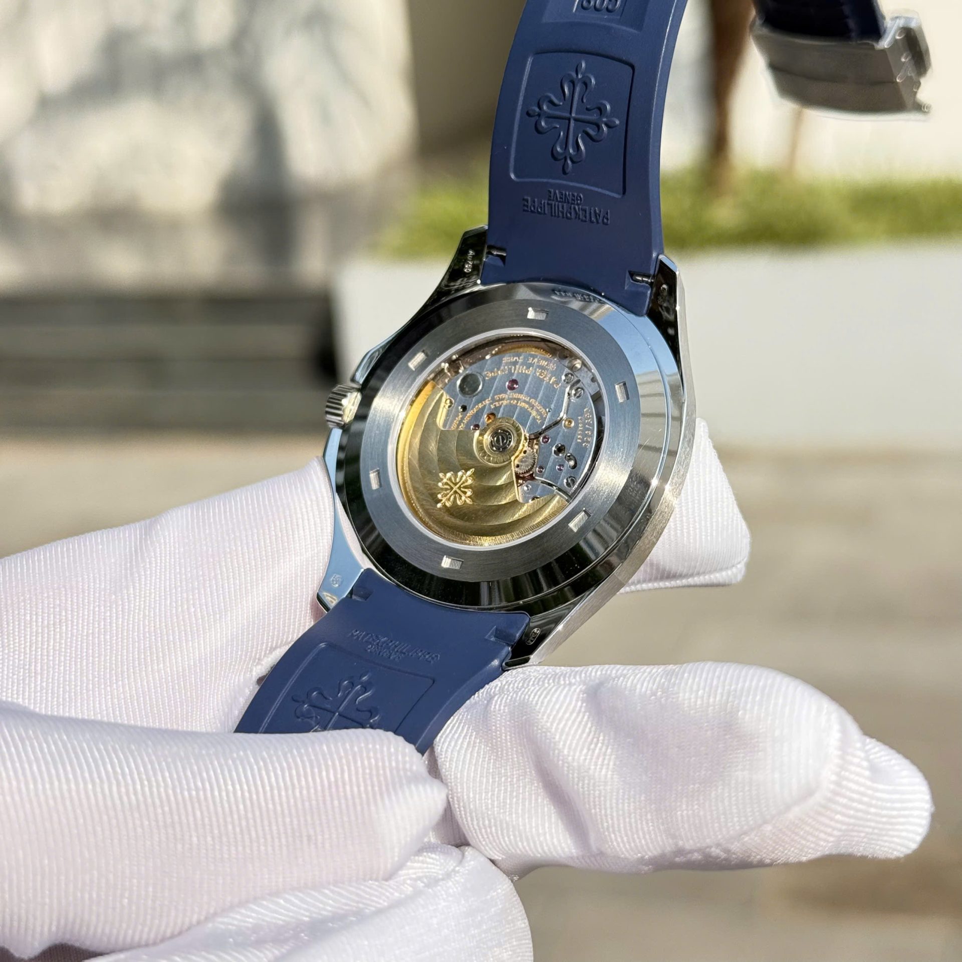 Patek Philippe Aquanaut 5168 Knock Off Watches Blue Dial Rubber Strap Custom BBF Factory 42,2mm - Top club