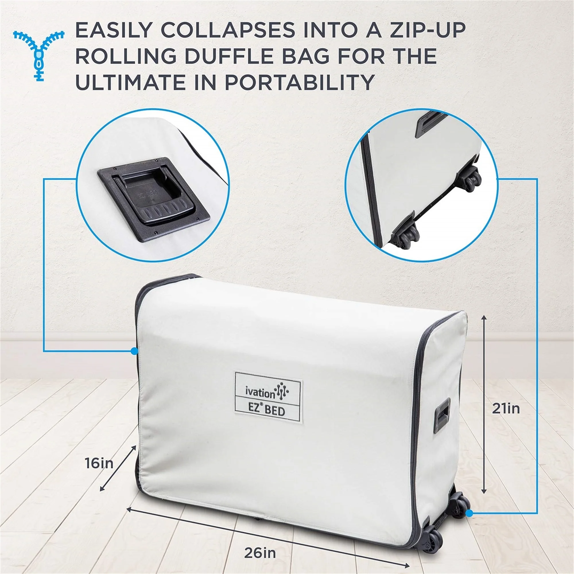 Ivation EZ-Bed 10 in Portable Air Beds with Built-in Pump, Full - Image 19