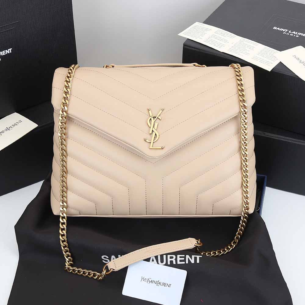 Replica Ysl Loulou Medium Bag In Matelasse Y Leather 1805 Beige