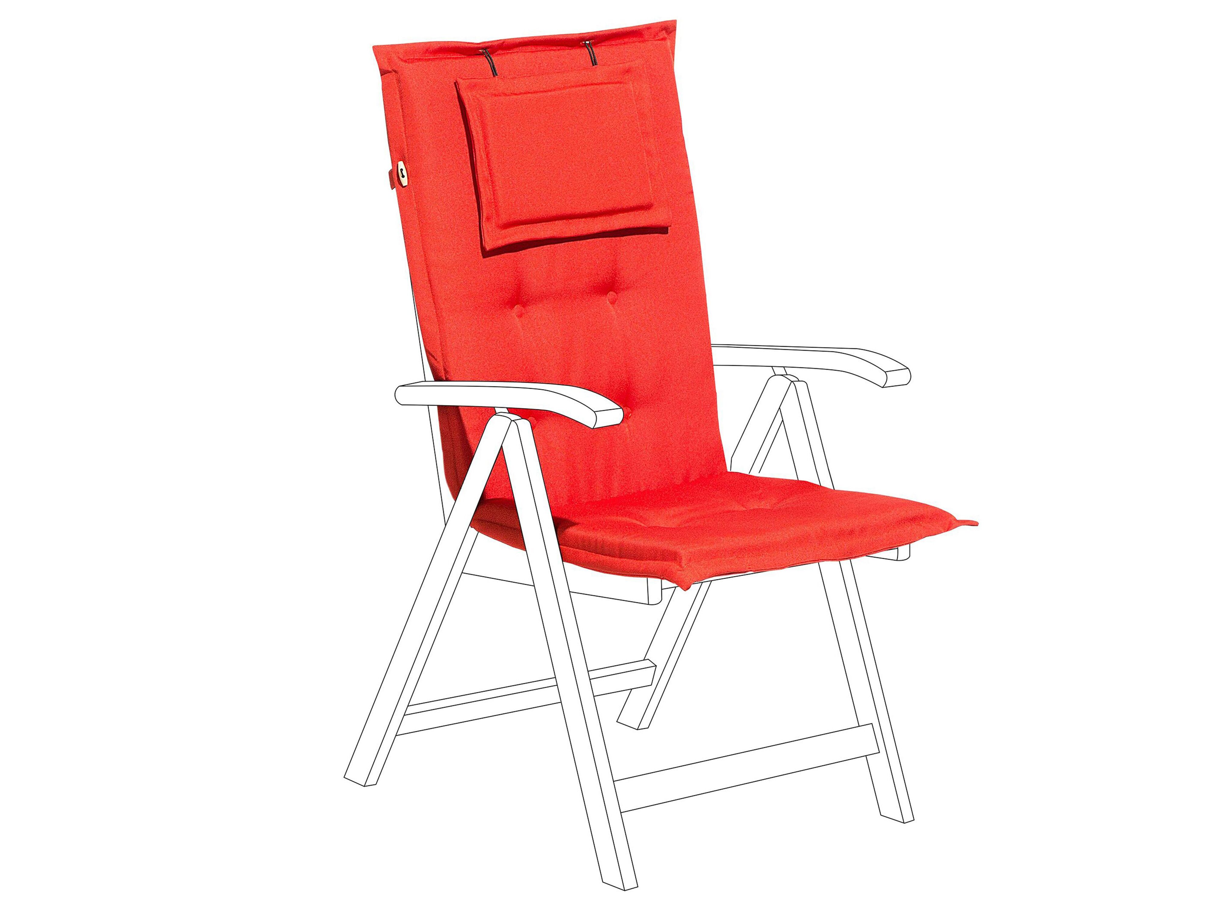 Back/Seat Cushion TOSCANA 50 x 70 cm Red