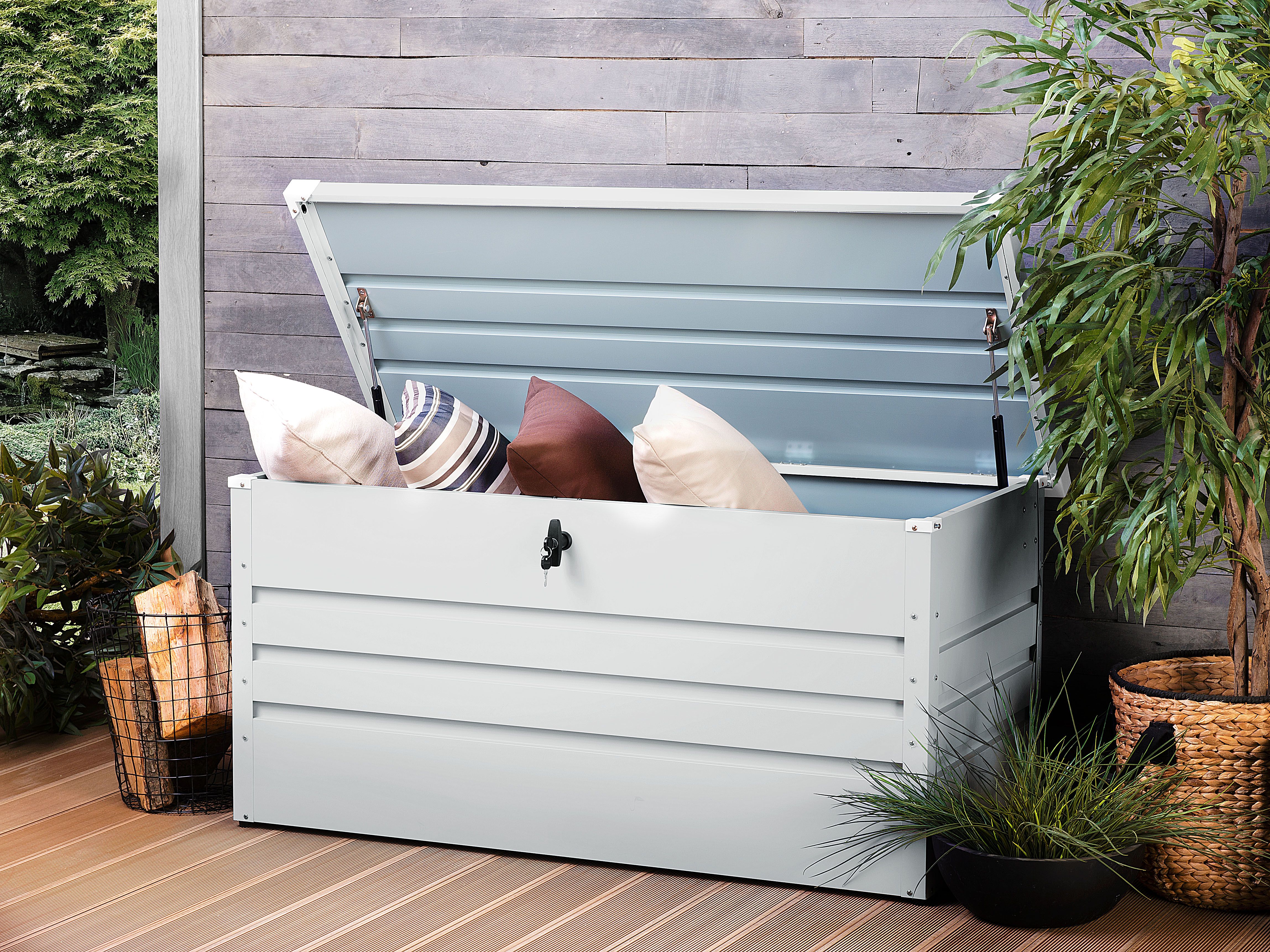 Storage Box CEBROSA 132 cm 62 cm Light Grey