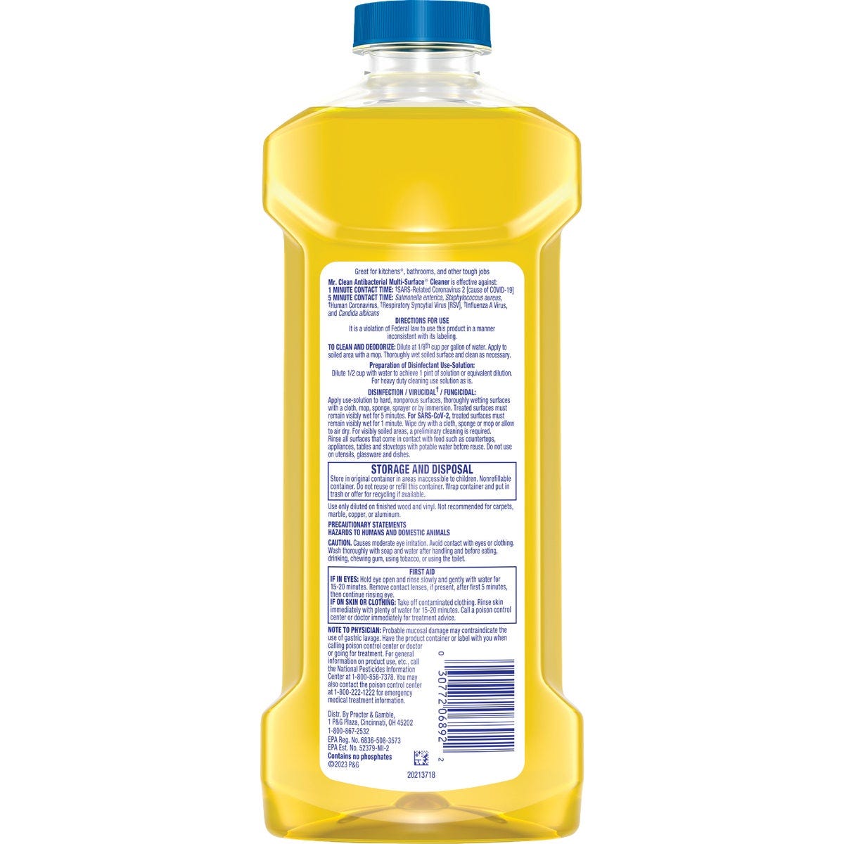 Mr. Clean 23 Oz. Lemon 2X Concentrated Multi-Surface All-Purpose Cleaner
