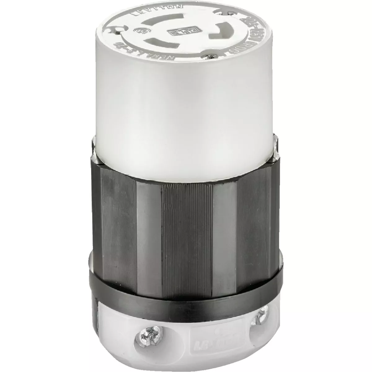 Leviton 20A 125V 3-Wire 2-Pole Industrial Grade L5-20R Locking Cord Connector