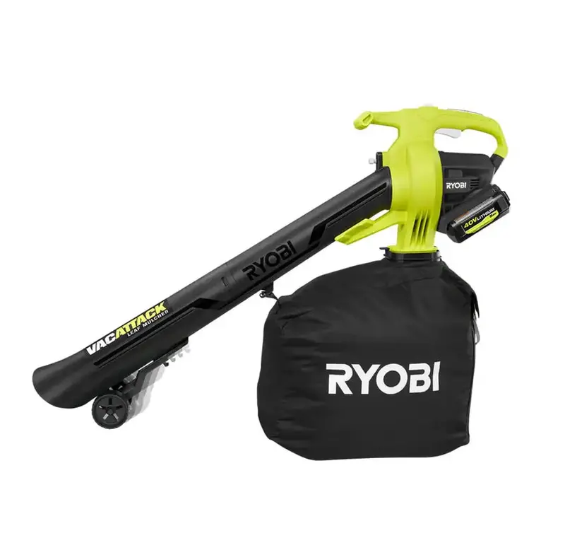 RYOBI Vac Attack 40V Cordless Leaf Vacuum & Mulcher With 2x 5.0Ah Batteries & Charger - RY40451-2B - Image 4 RYOBI Vac Attack 40V Cordless Leaf Vacuum & Mulcher With 2x 5.0Ah Batteries & Charger - RY40451-2B - Image 4