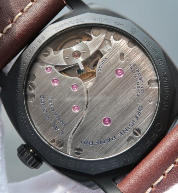 Replica Panerai SF PAM577 Thick Brown Leather Strap P.3000 Super Clone - Top club