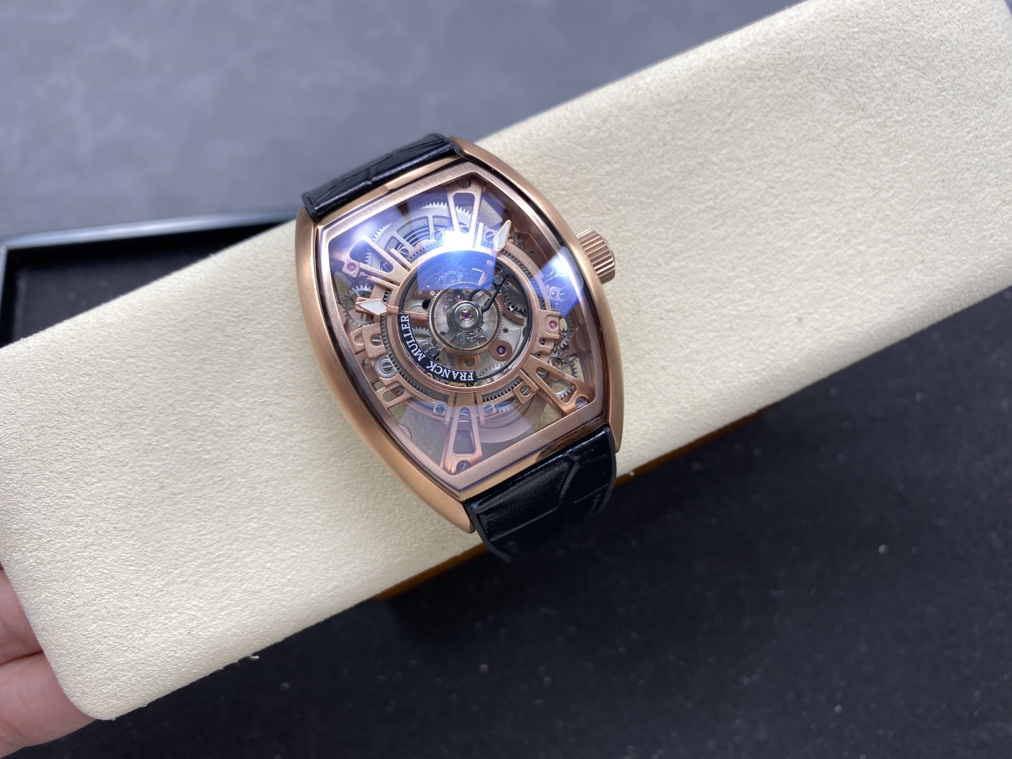 Franck Muller Curvex CX Grand Central Tourbillon Skeleton High End Watch Replicas Men s 36x53mm - Elite Watch Atelier
