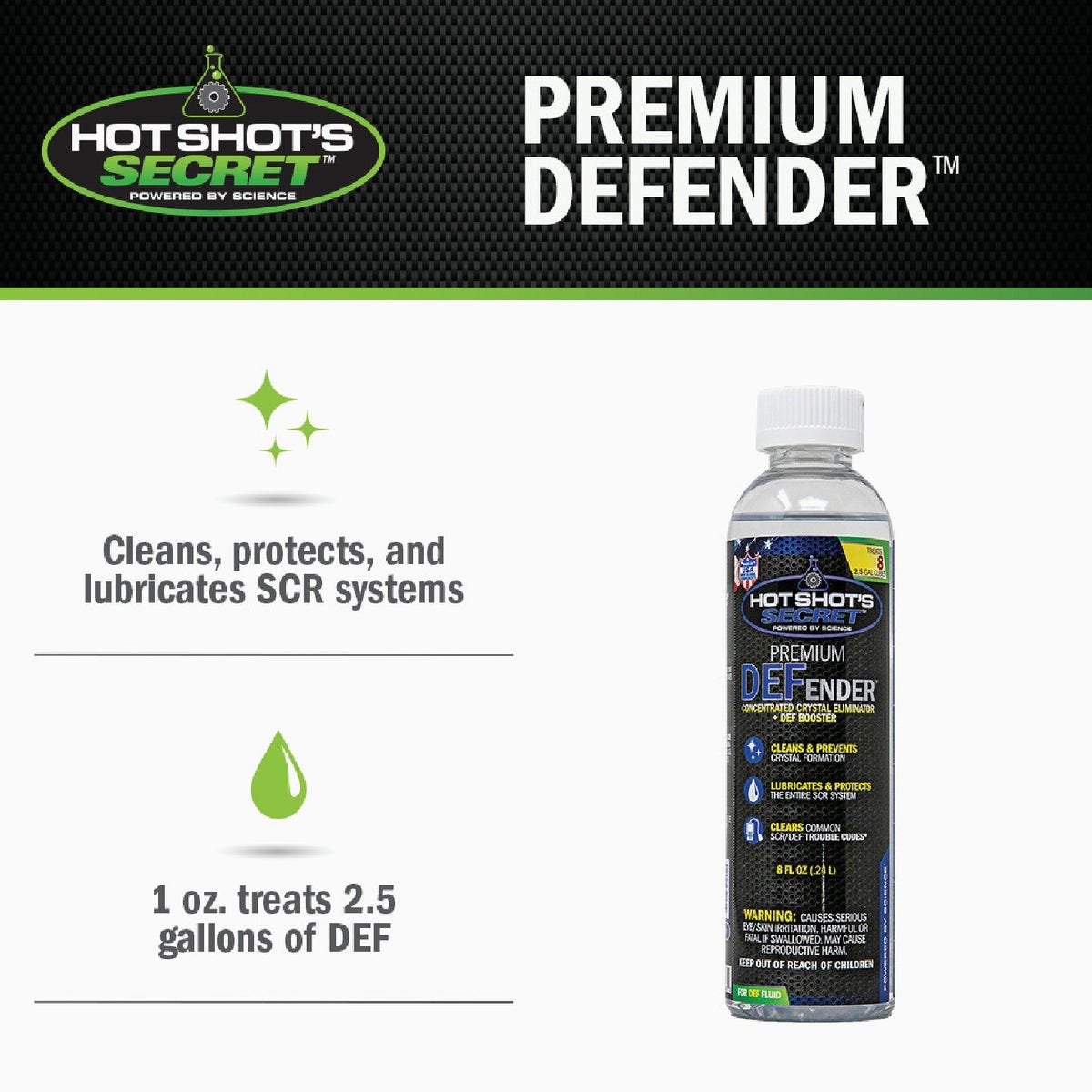 Hot Shot's Secret 8 Oz. DEFender Crystal Eliminator & DEF Booster