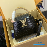 LV Capucines Mini (Taurillon Leather with Jewel-Encrusted Ha1:1High-quality replica