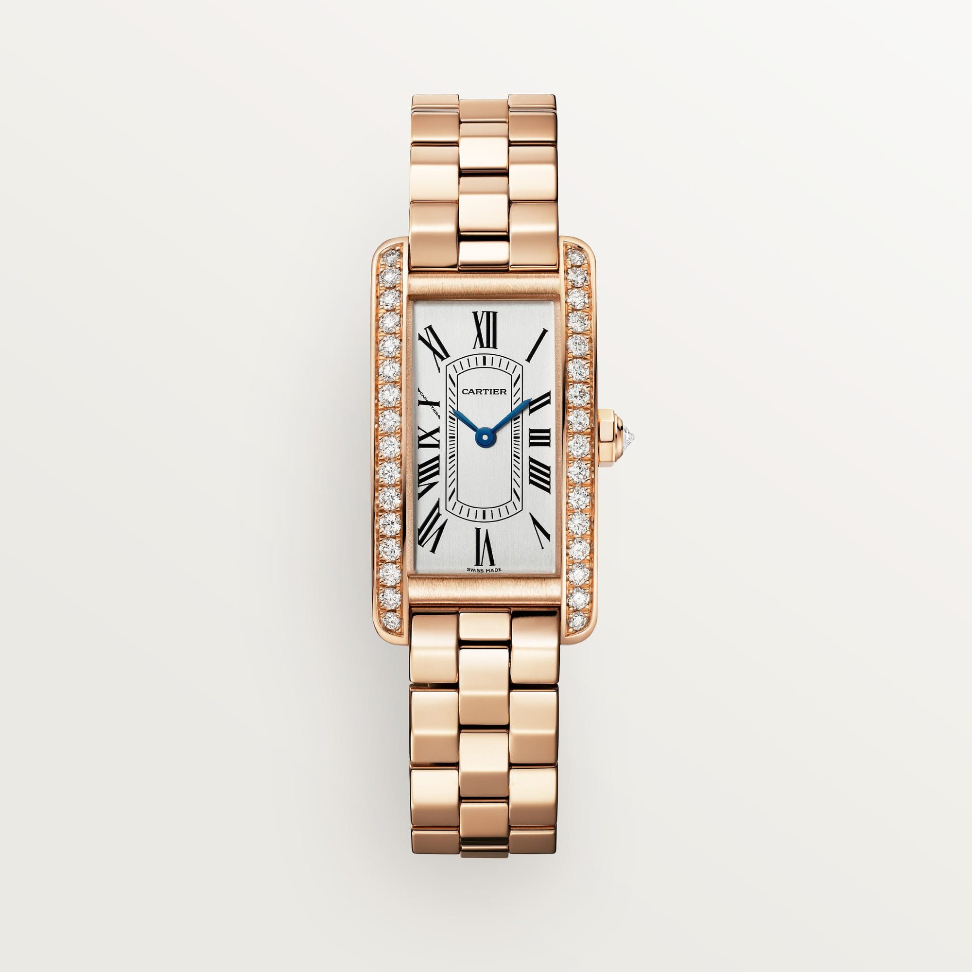 fake cartier watch Tank Americaine small model quartz movement(1:1 replica) - Top club