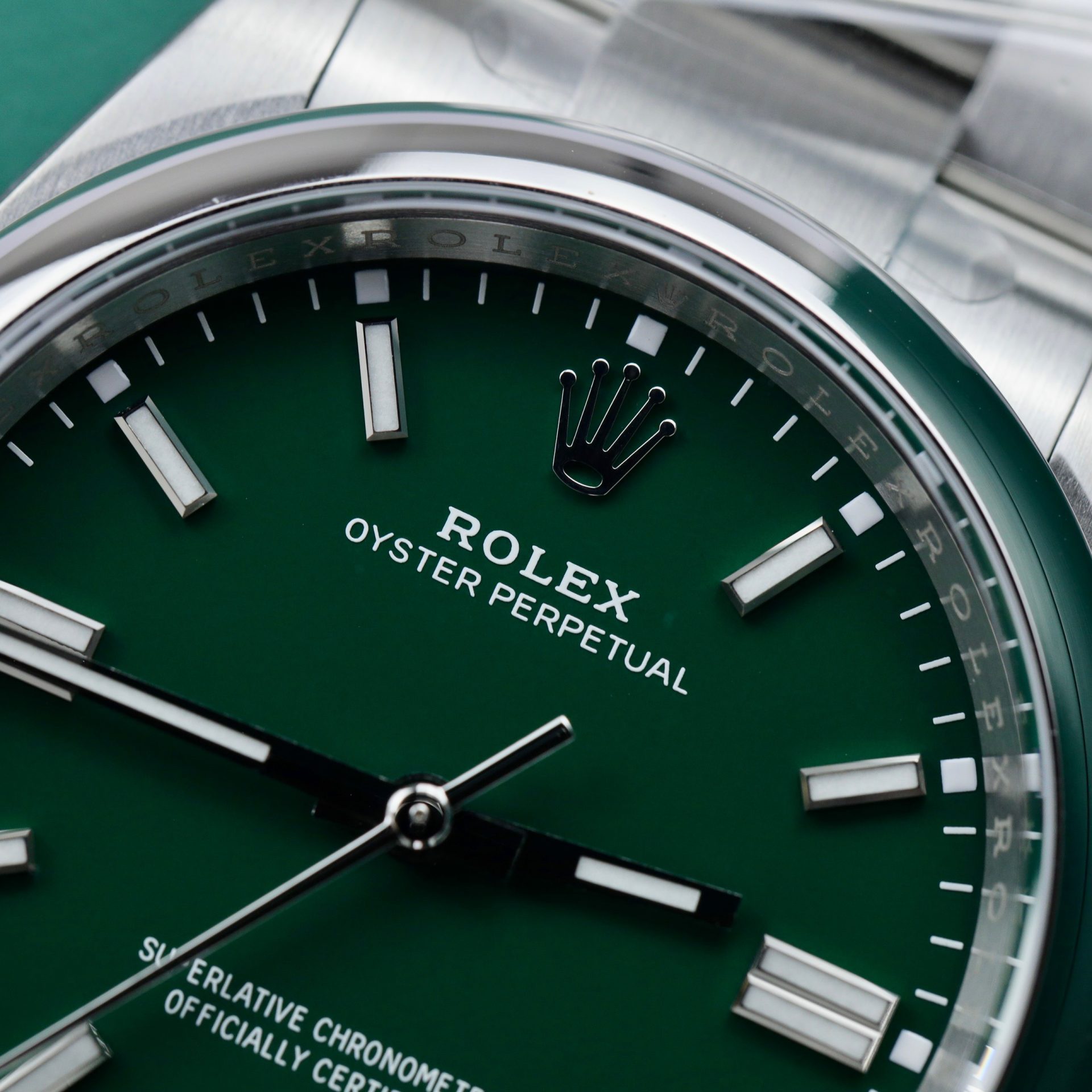 Rolex Rep 11 Watch Oyster Perpetual 126000 Green Dial Clean Factory 41mm - Elite Watch Atelier