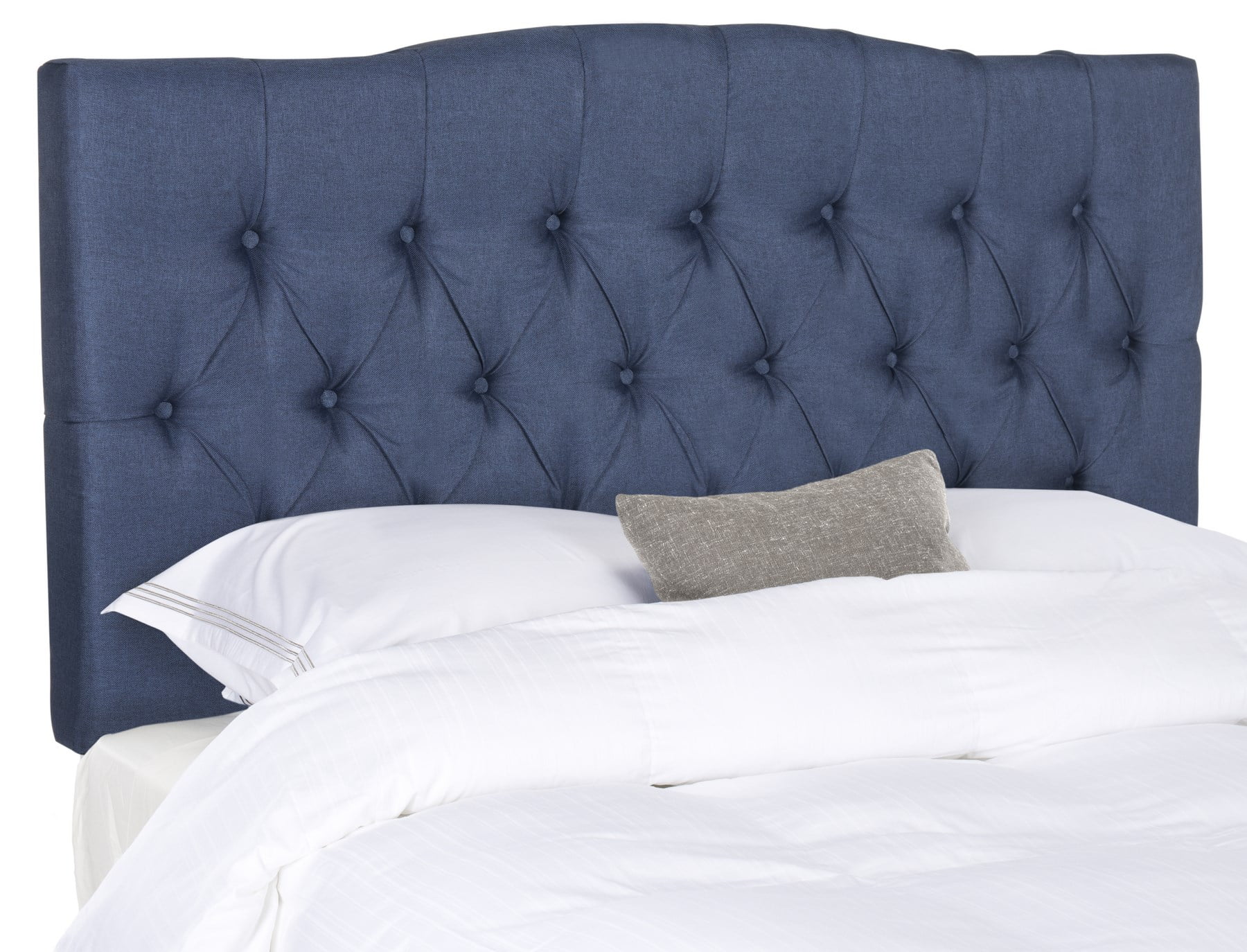 Safavieh Axel Modern Glam Tufted Headboard, Queen, Navy