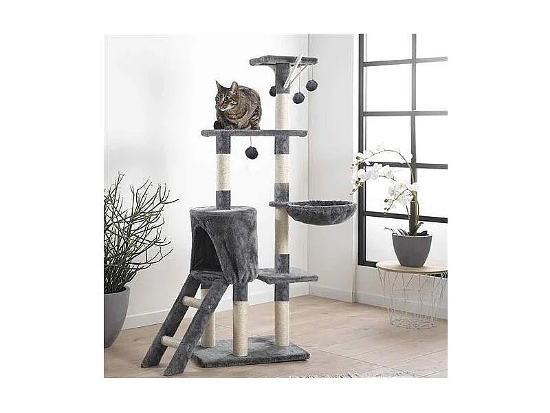 Arbre à Chat avec Jouets 