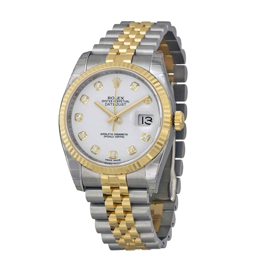Rolex Datejust 16233 Steel Gold Mother of Pearl Replica - Elite Watch Atelier