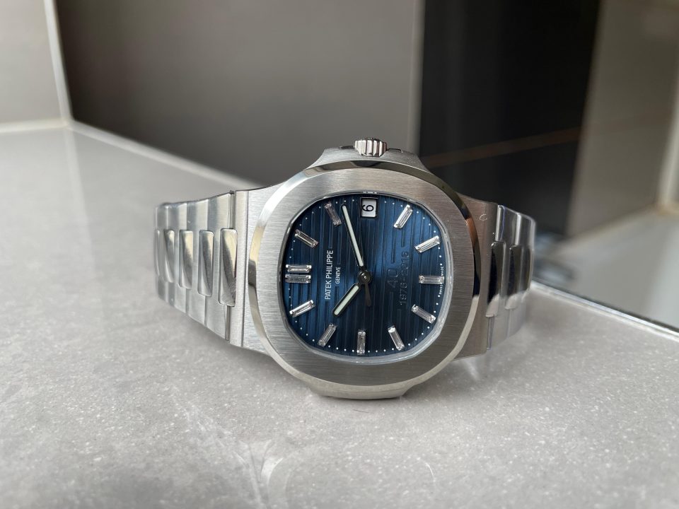 Replica PATEK PHILIPPE Nautilus 5711 40th Anniversary SS PPF 1:1 Best Edition Blue Dial on SS Bracelet A330 - Top club