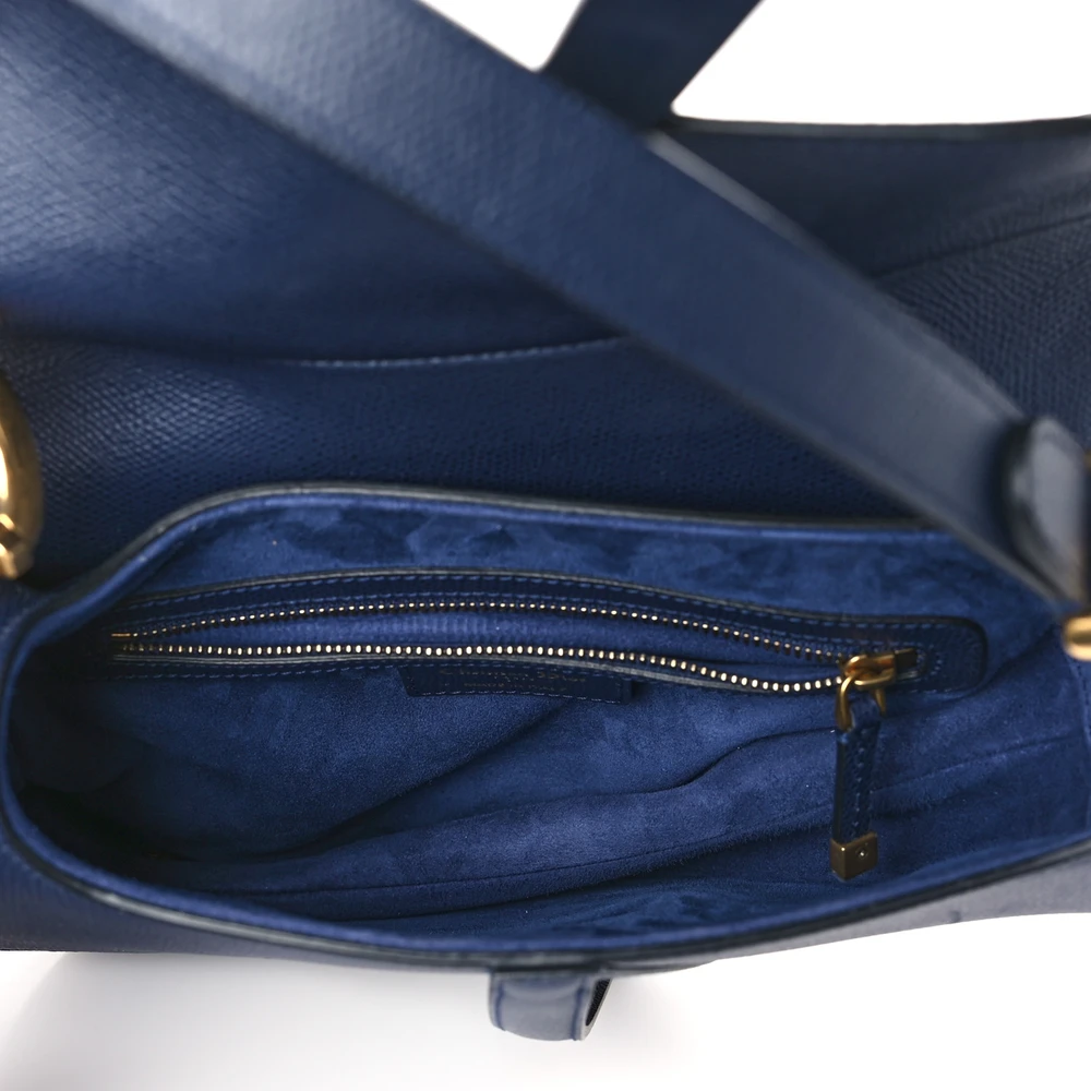 Superfake Dior Bag – Indigo Blue Grained Leather Saddle Edition1:1High-quality replica