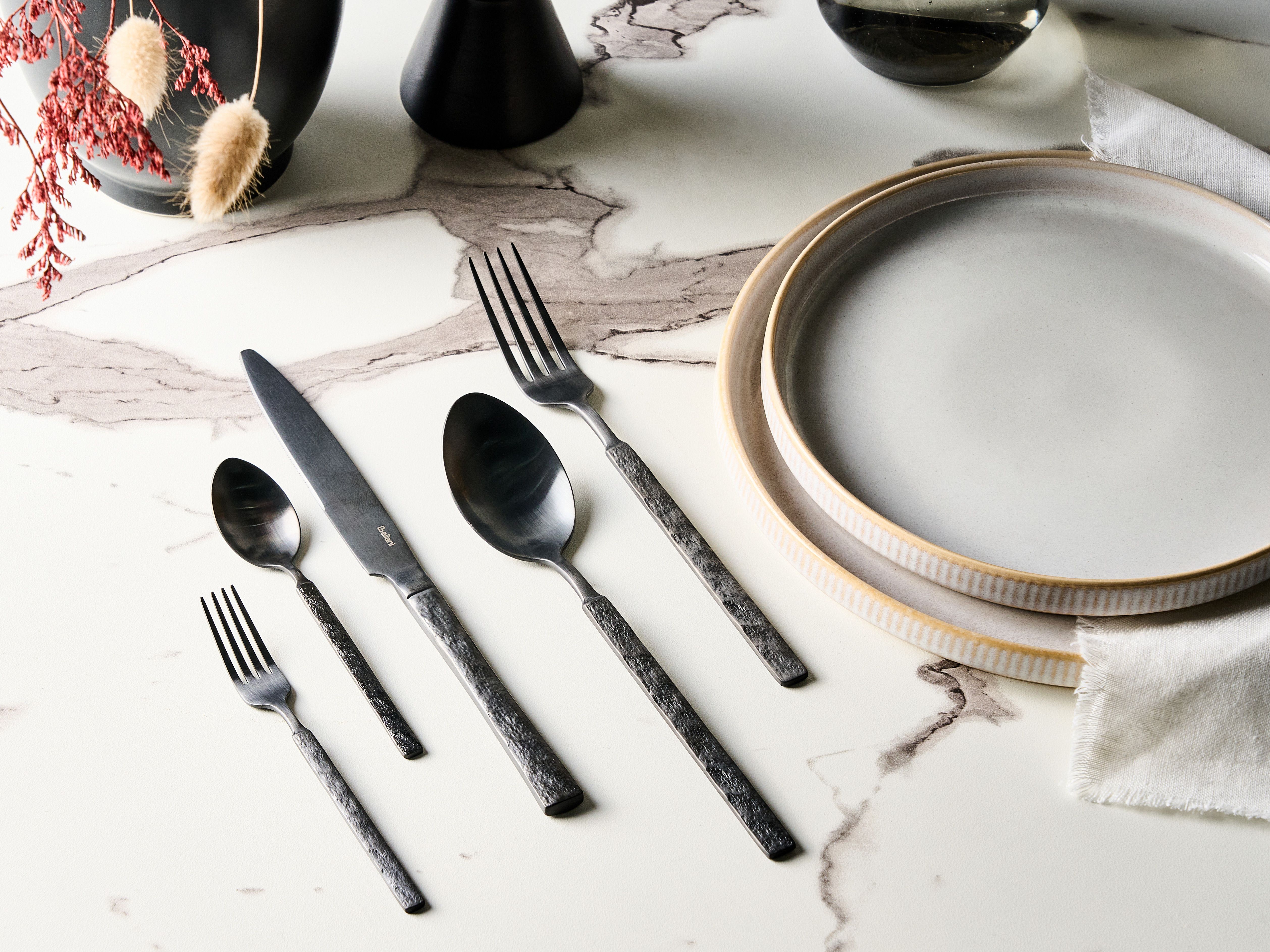30 Piece Cutlery Set BIGOLI Black