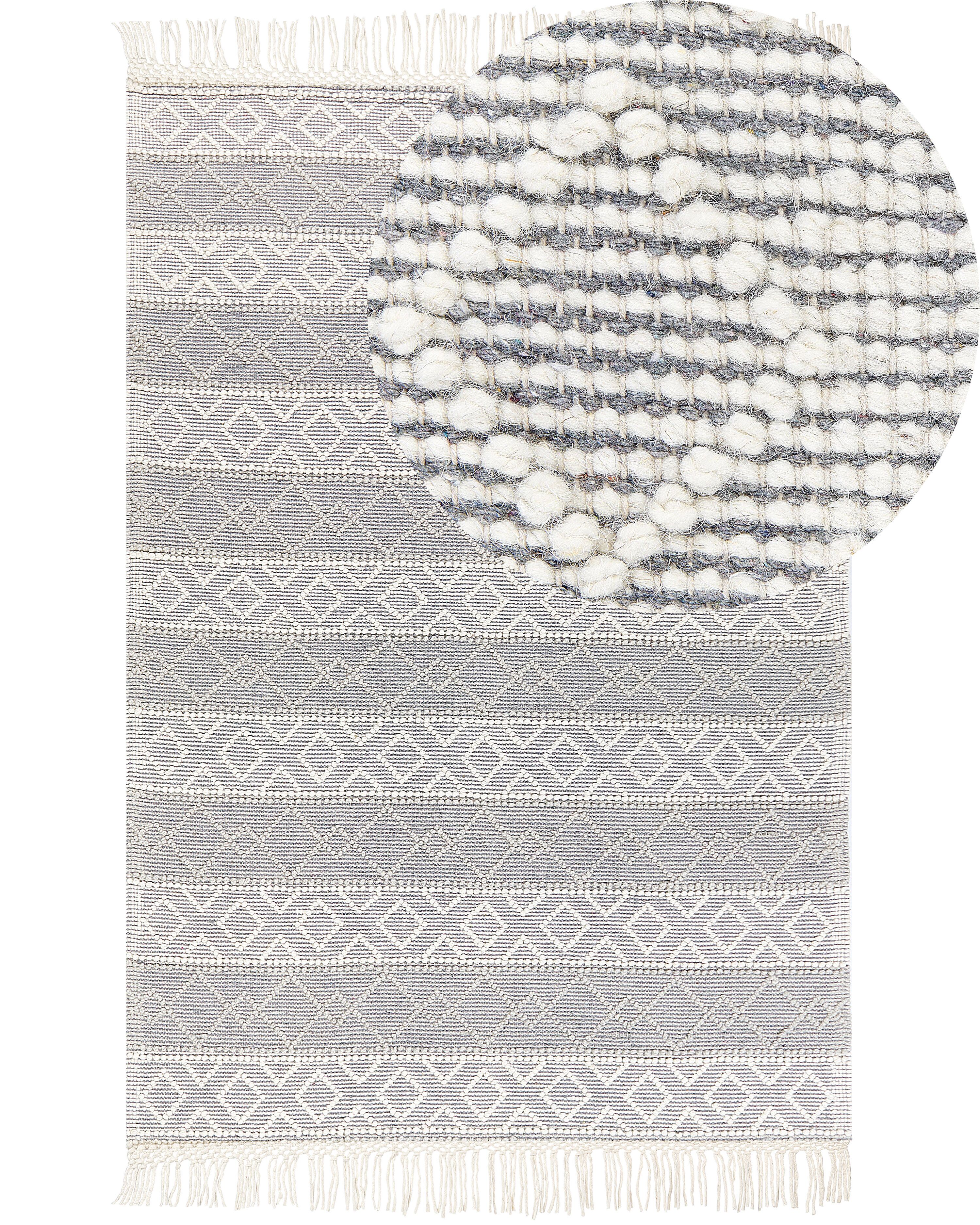 Rug TONYA Grey 160 x 230 cm Wool