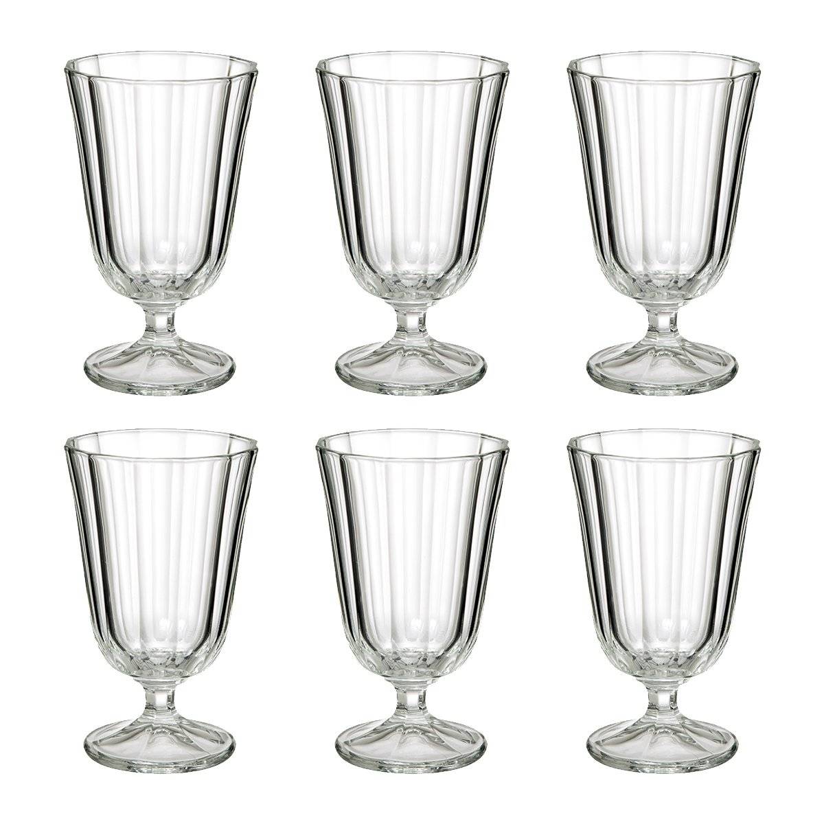 Set of 6 "Julia" wine glasses 250 ml, Transparent