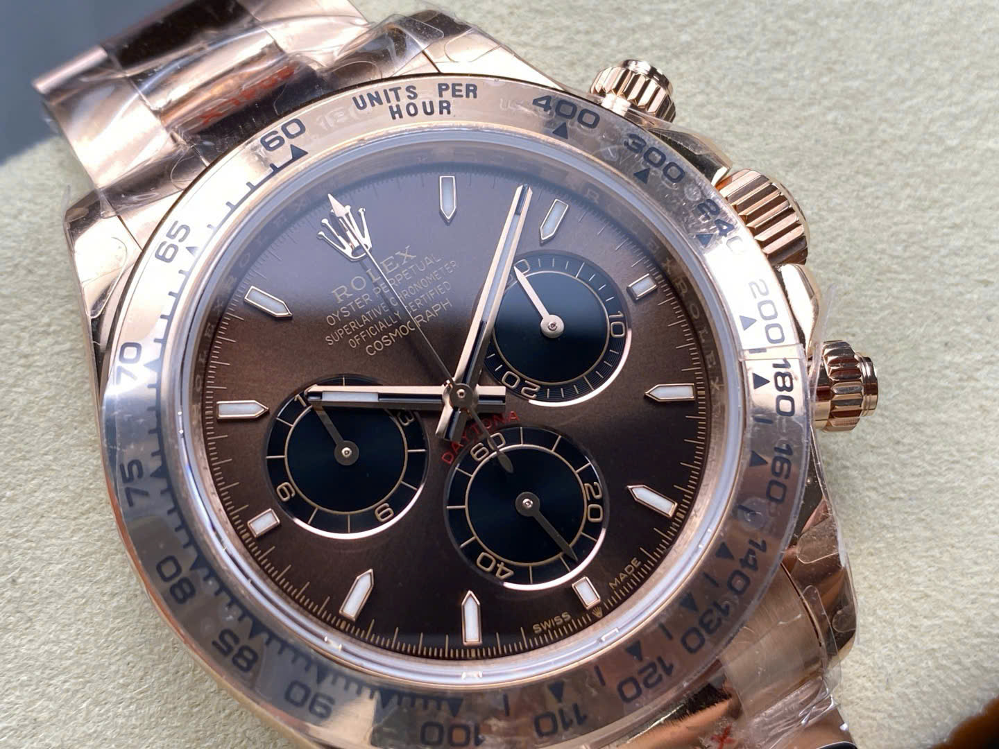 Rolex Cosmograph Daytona M116505BRWTBAR Copies Watches Chocolate Dial Weight 180 Grams QF Factory 40mm - Top club