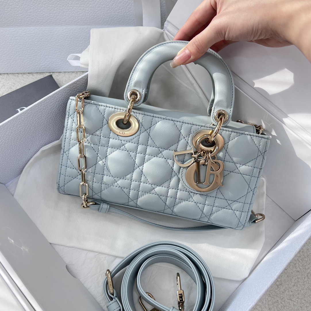 Dior Medium Lady D-Joy Bag Blue For Women 8,7in/22cm1:1High-quality replica