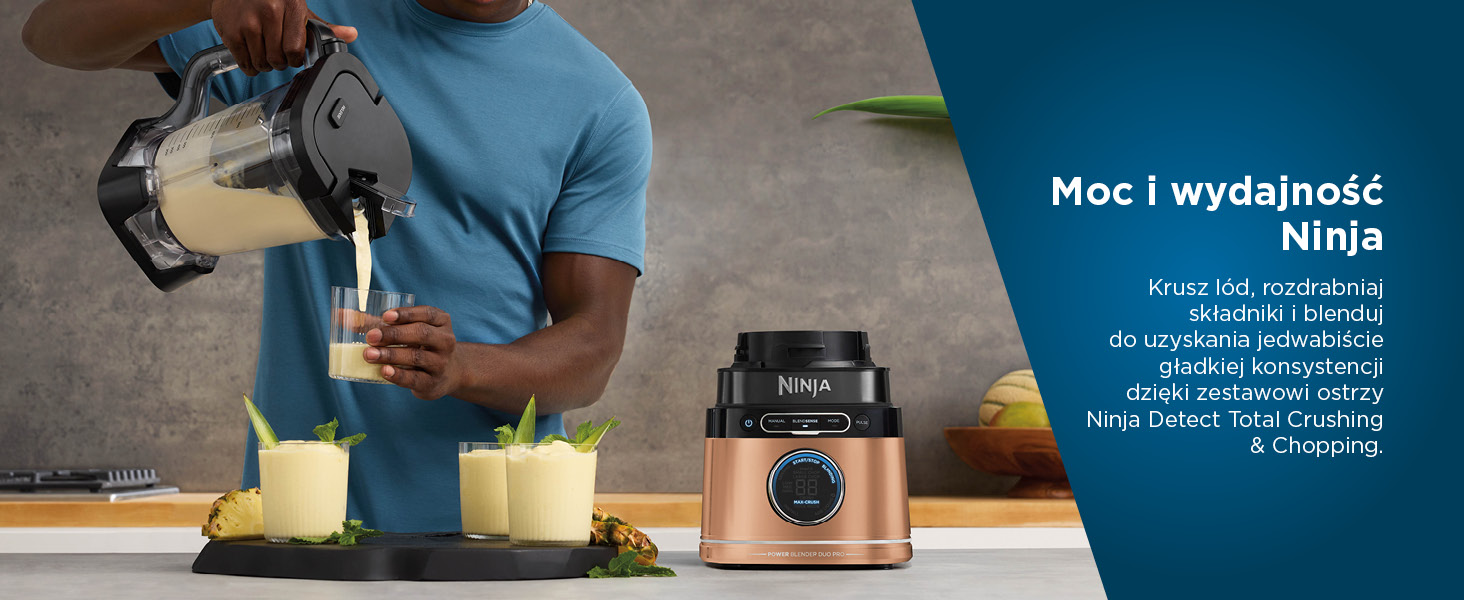 Ninja 2-in-1 Detect Power Blender Pro &amp; Single Serve, 1200 W, dzbanek 2 l