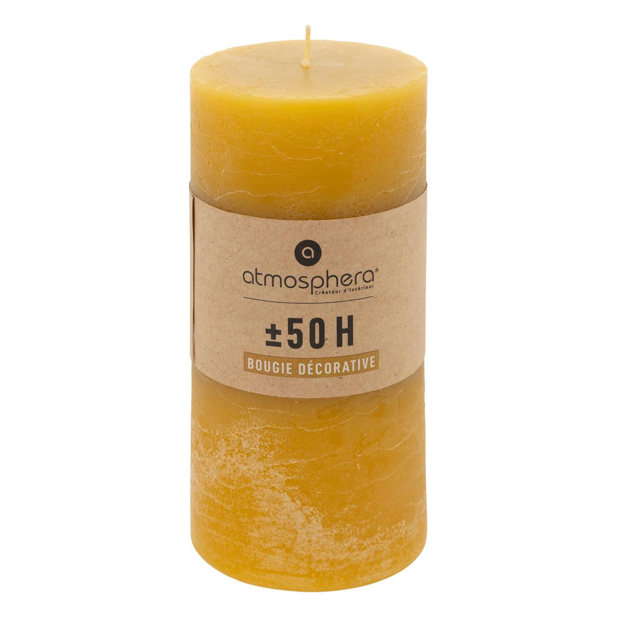 Rustic candle Yellow, 445g