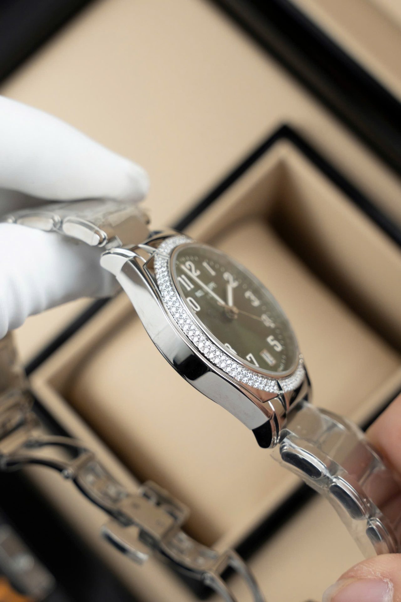 Patek Philippe Copies Watches Twenty 4 7300 Green Dial Metal Wire 36mm - Top club