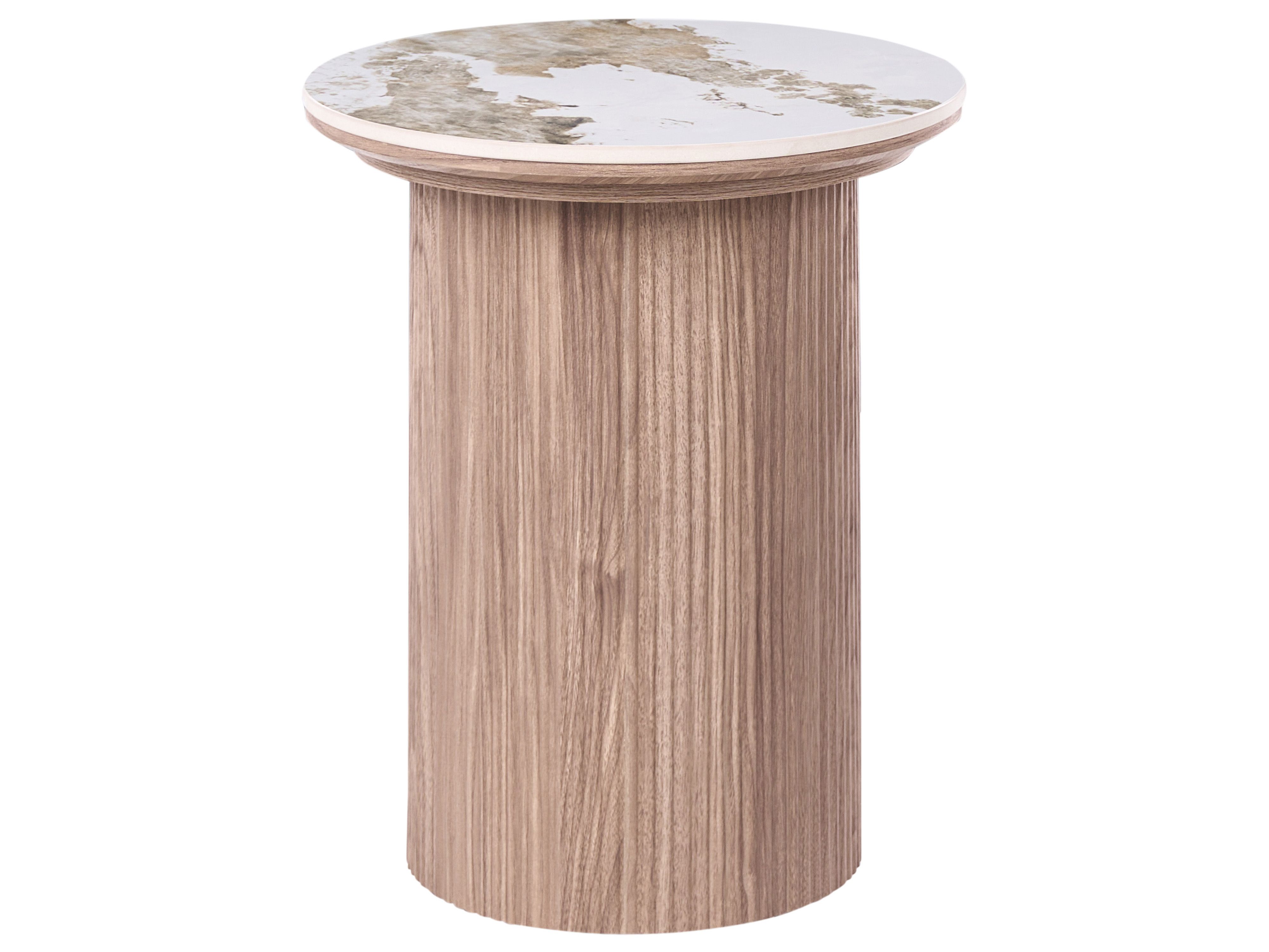 Side Table DORA Ceramic Brown