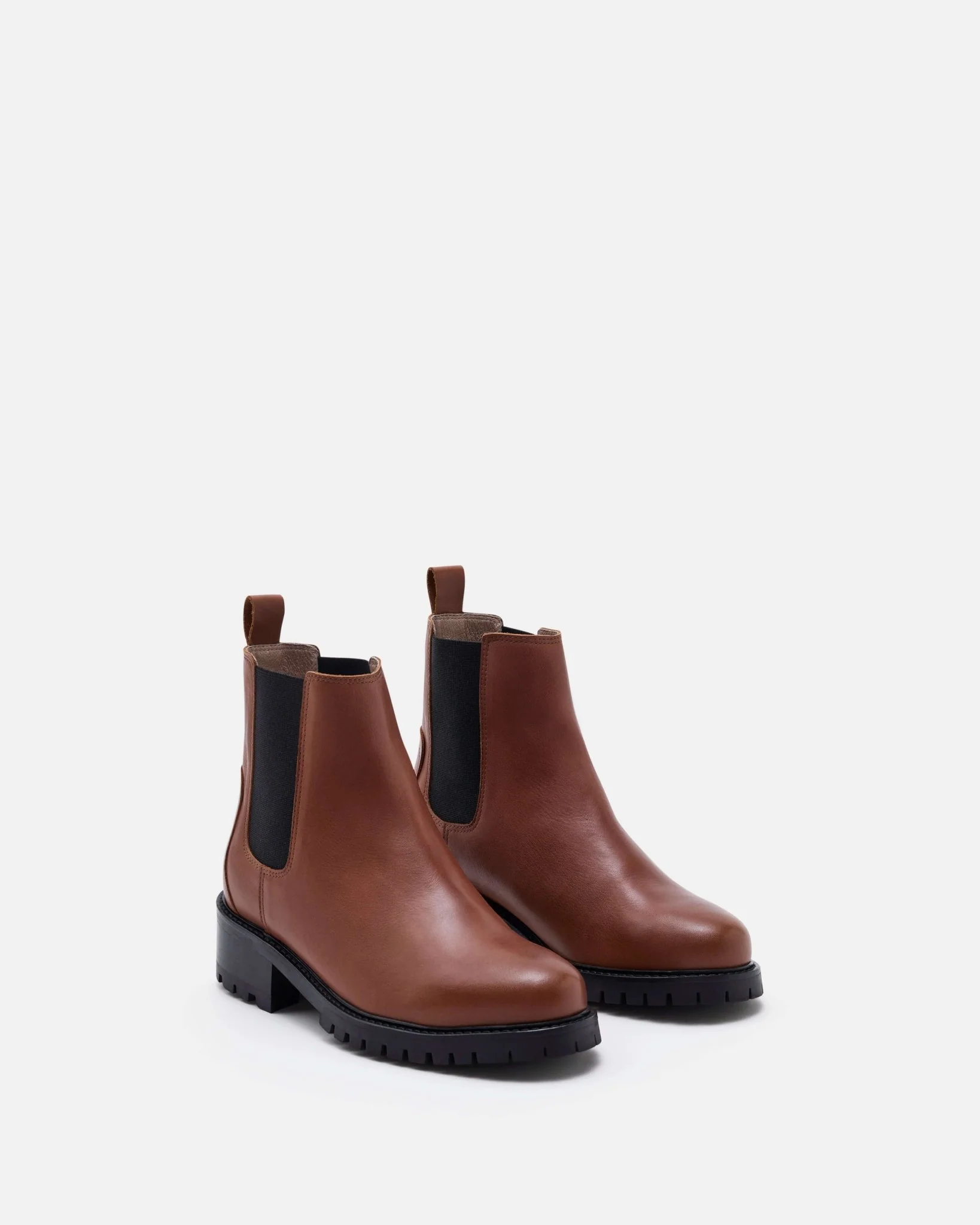 BOTTINES MARISSA - En cuir cognac