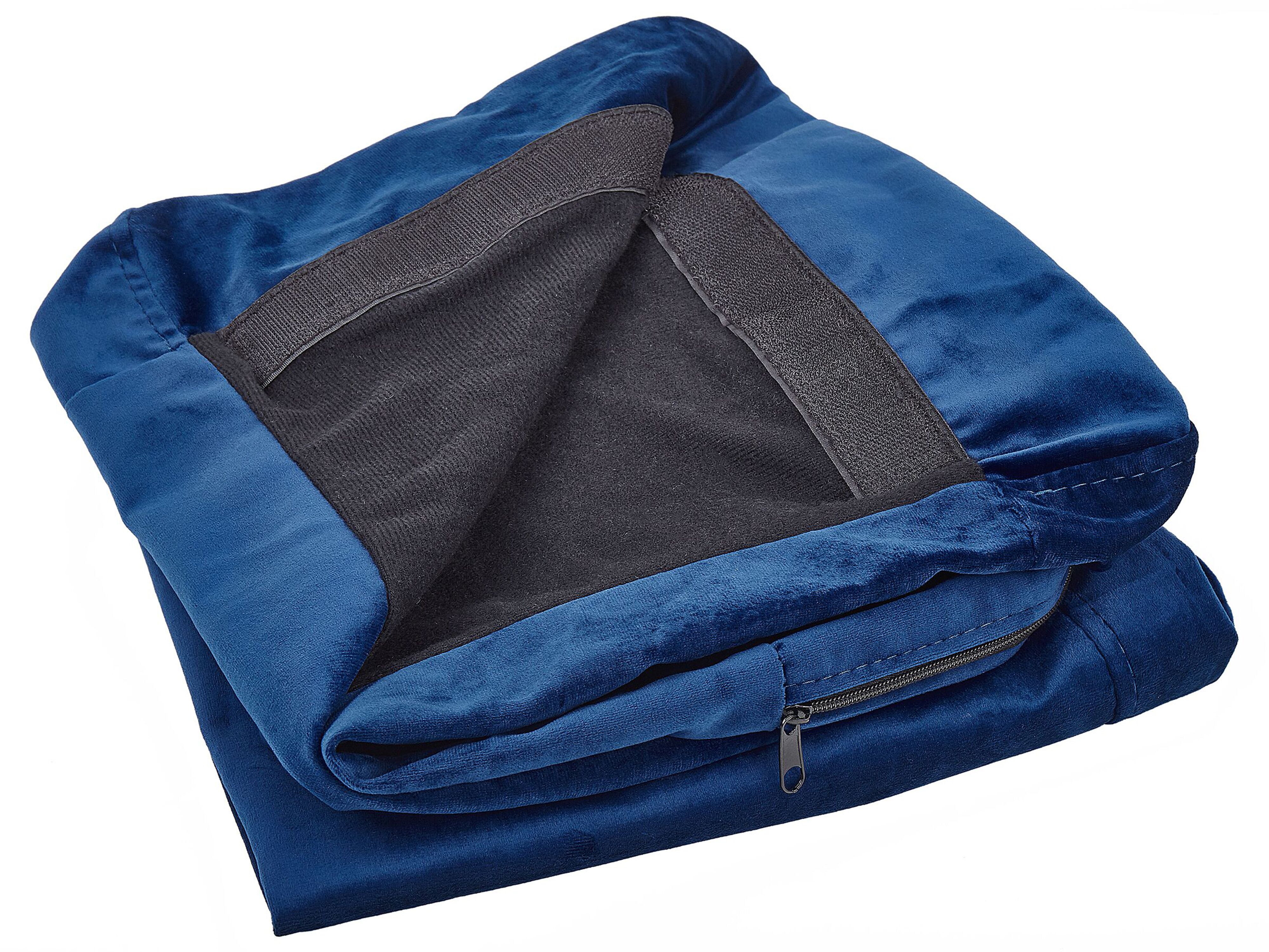 Armchair Cover BERNES Velvet Navy Blue